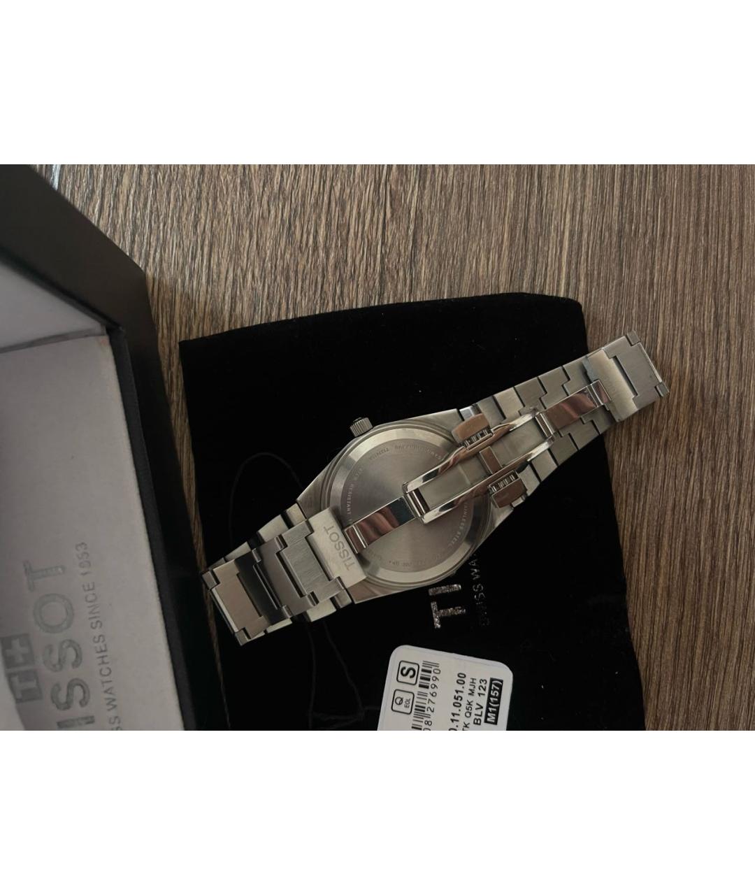 TISSOT Серебряные стальные часы, фото 2