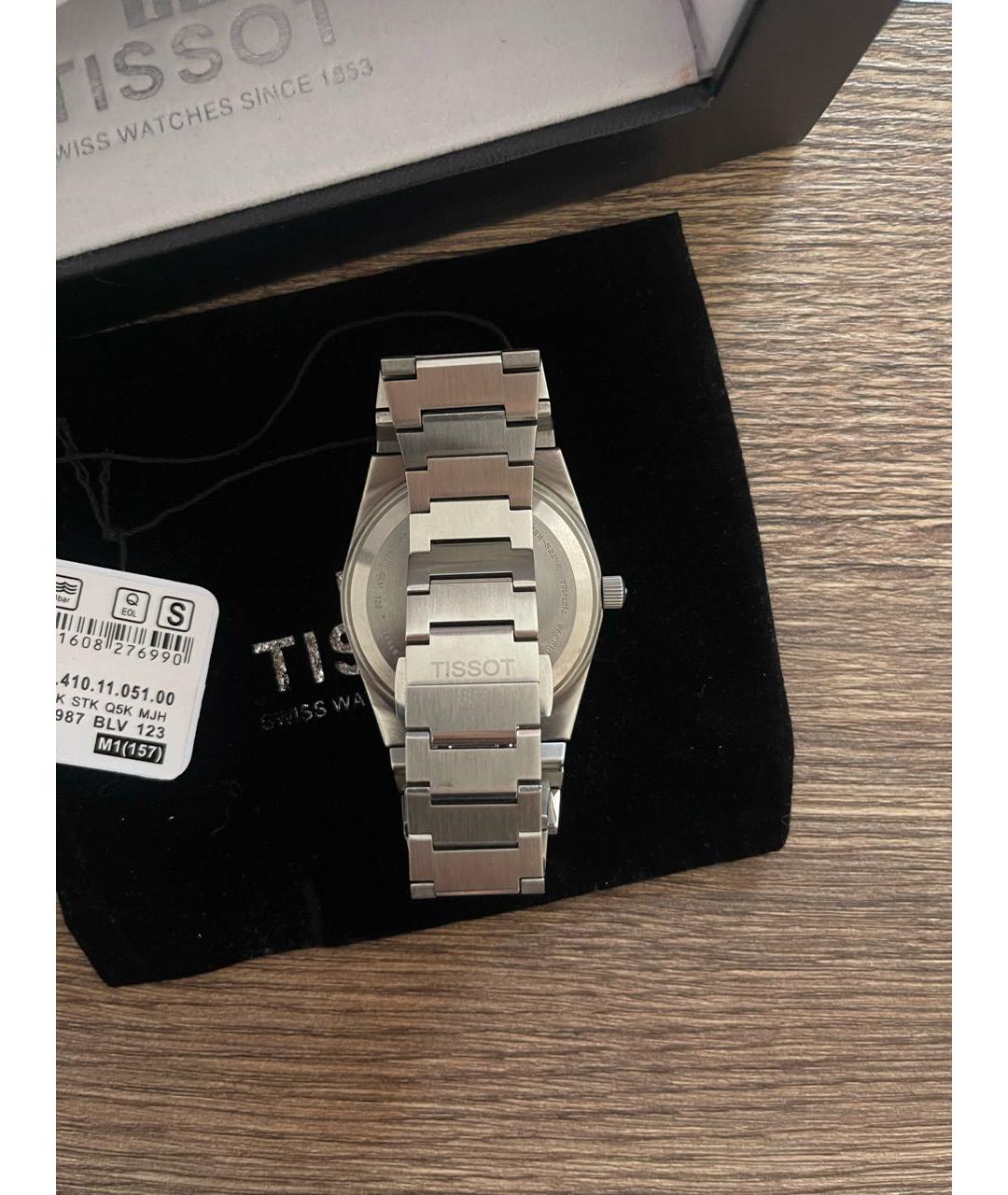 TISSOT Серебряные стальные часы, фото 3