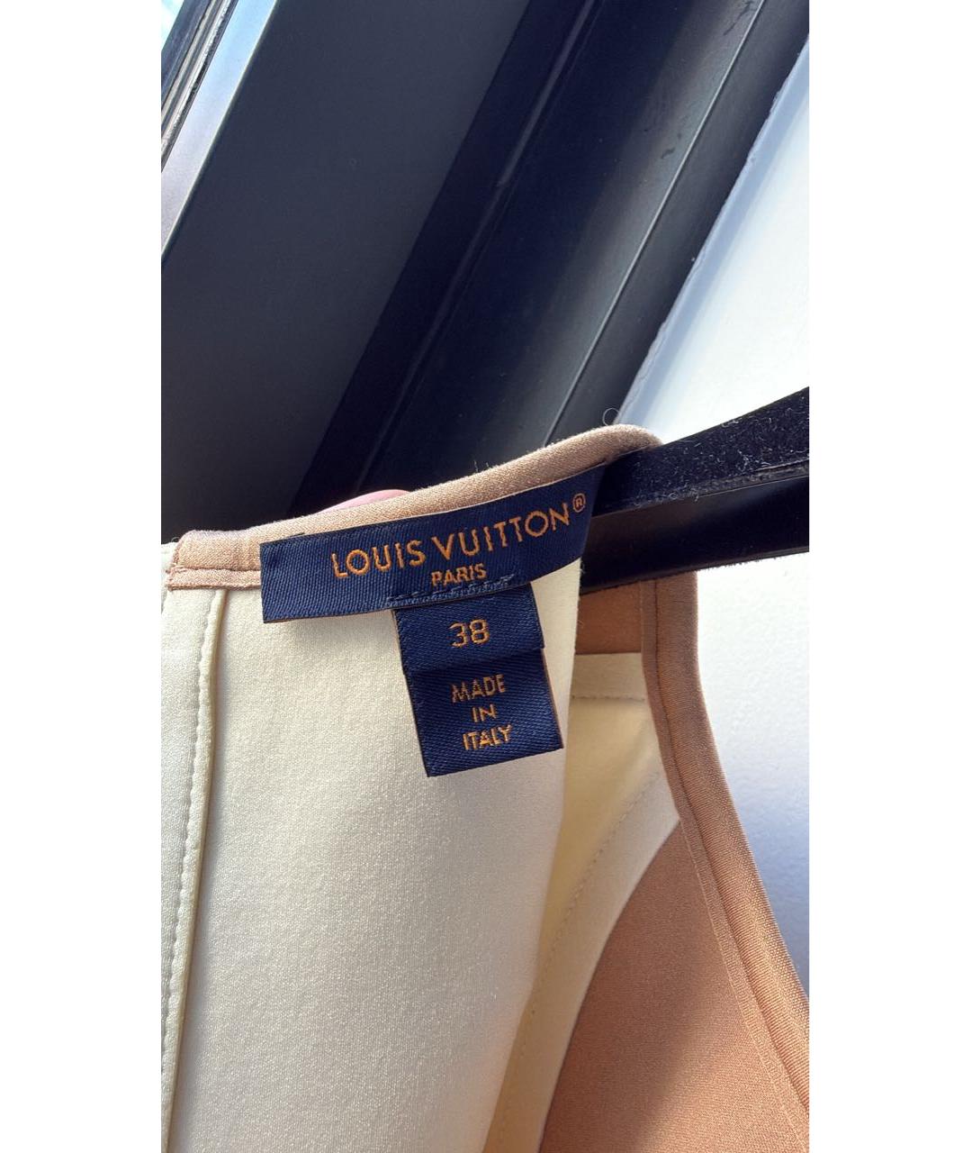 LOUIS VUITTON Желтое полиамидовое повседневное платье, фото 3