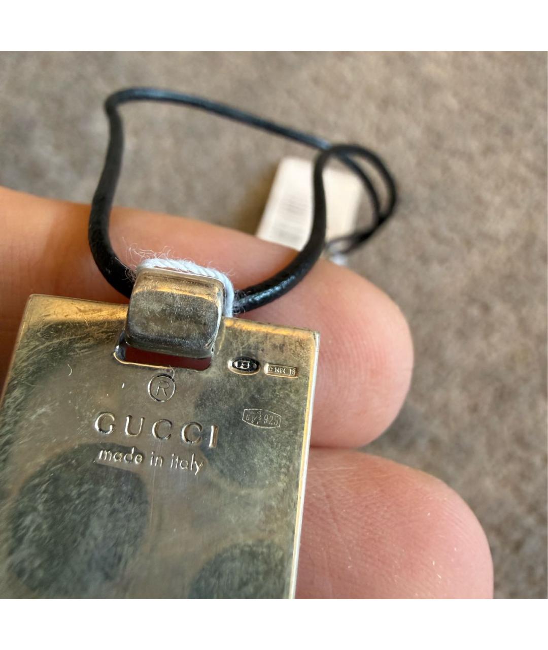 GUCCI Серебряная серебряная цепочка/подвеска, фото 3
