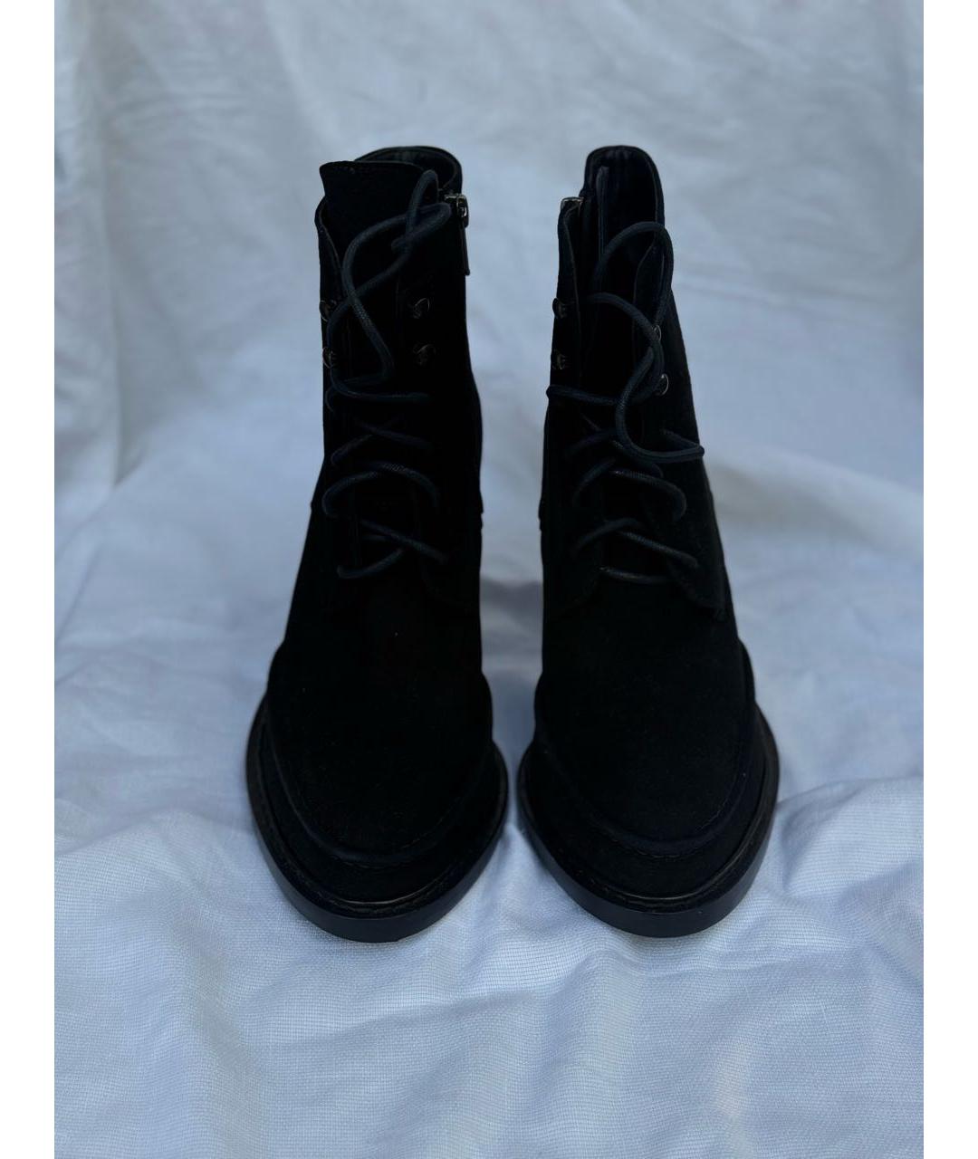 ANN DEMEULEMEESTER Черные замшевые ботильоны, фото 2