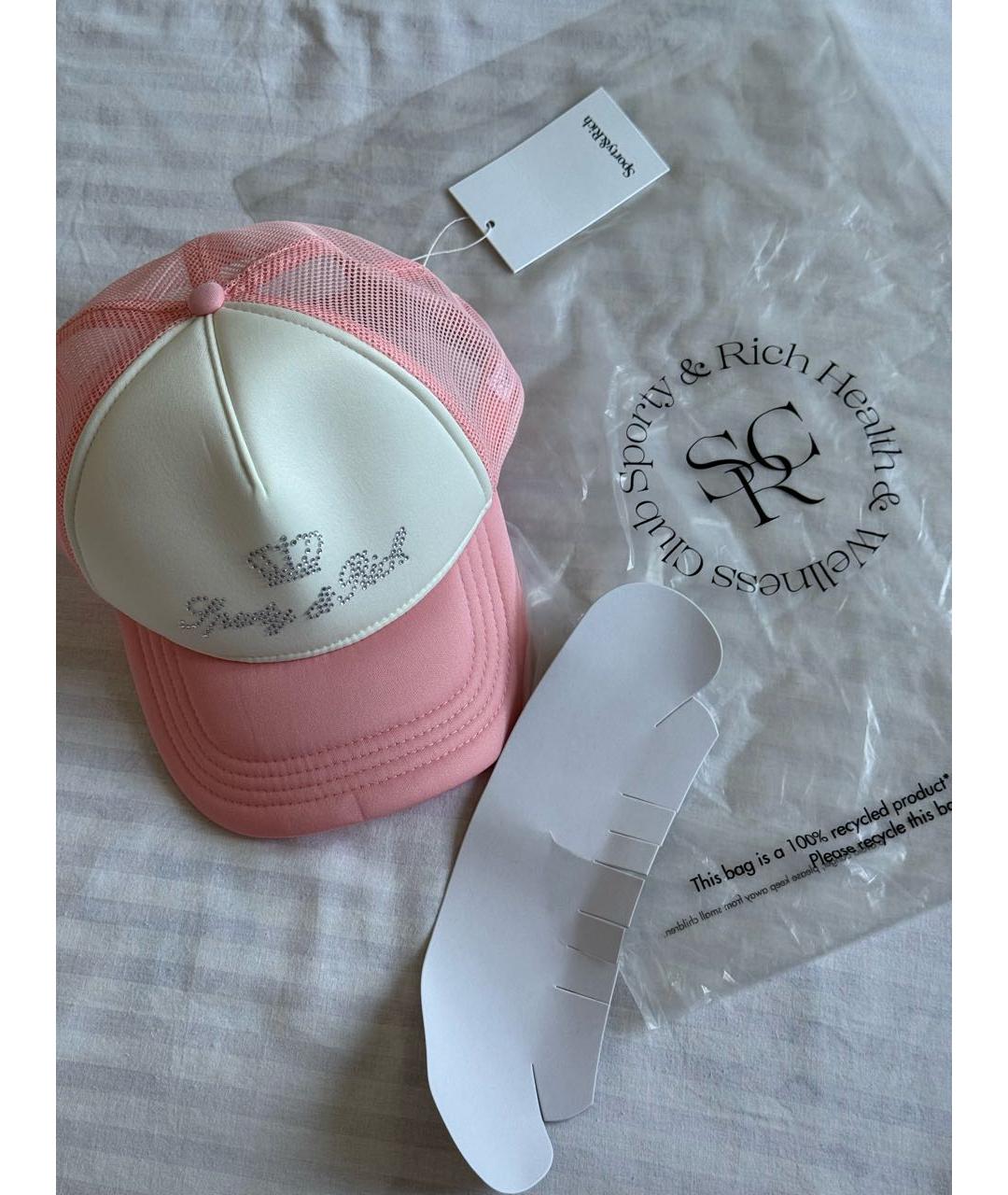 SPORTY AND RICH Розовая кепка, фото 2