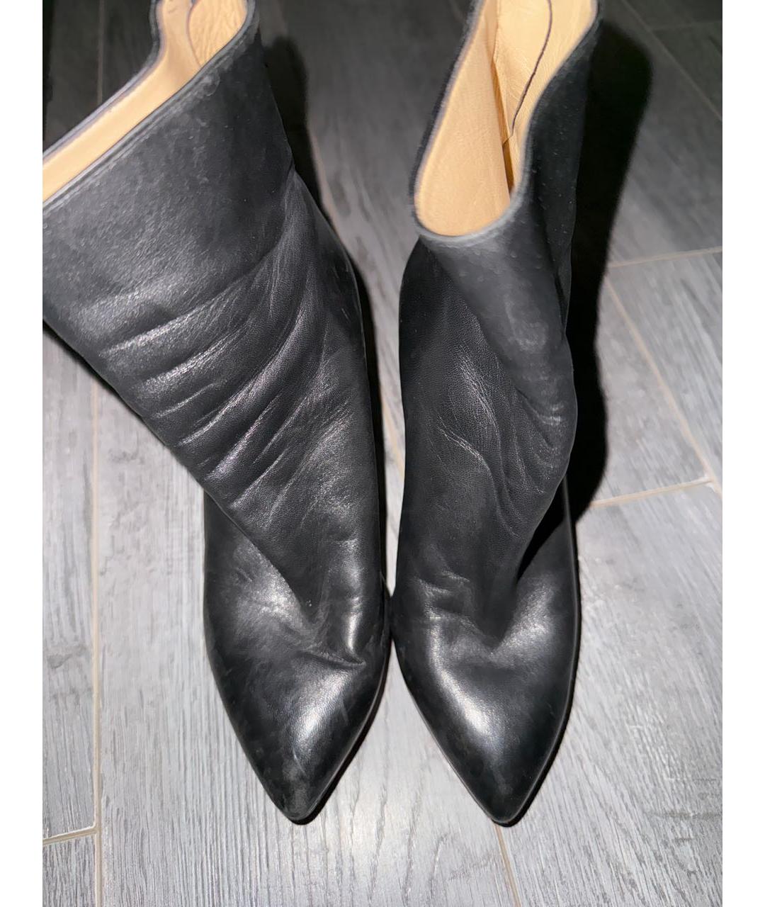 CHARLOTTE OLYMPIA Черные кожаные ботильоны, фото 3
