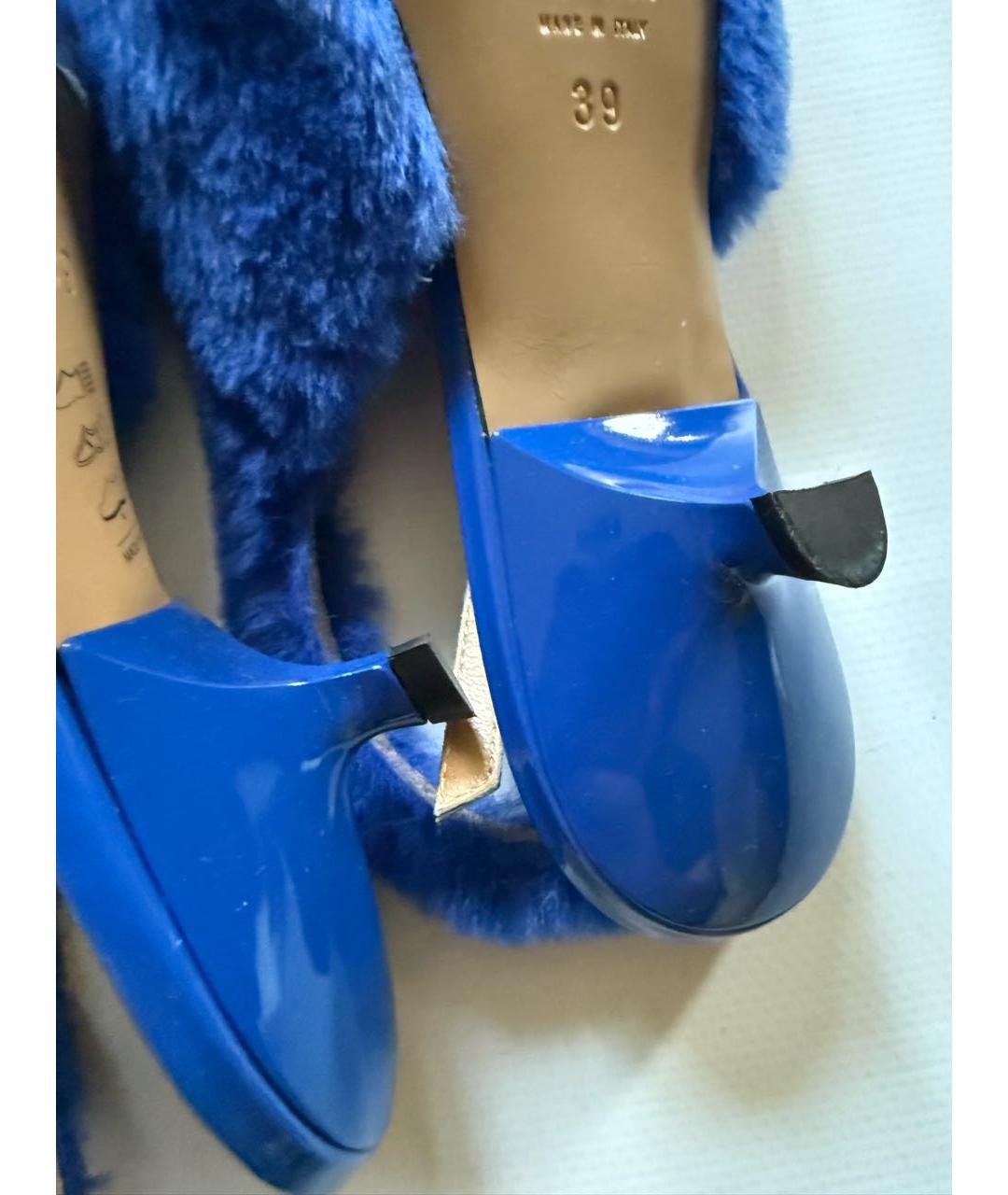 'S MAX MARA Синие туфли, фото 4