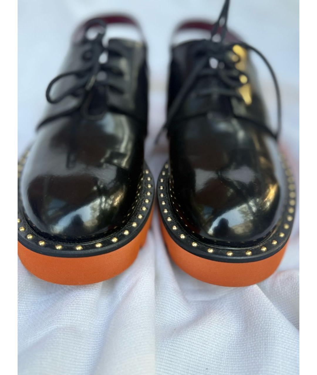 STELLA MCCARTNEY Черные кожаные лоферы, фото 2