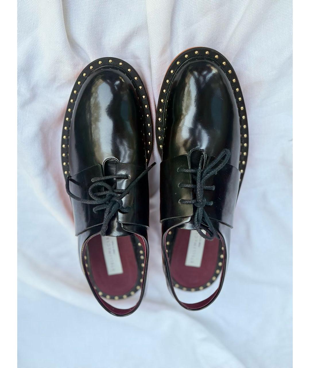 STELLA MCCARTNEY Черные кожаные лоферы, фото 3