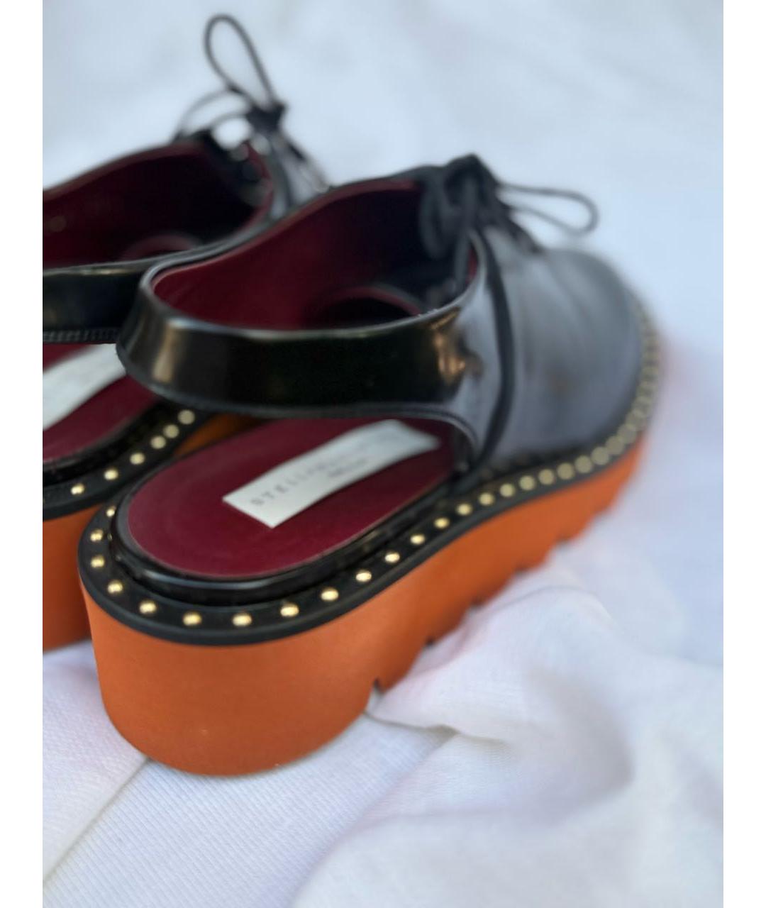 STELLA MCCARTNEY Черные кожаные лоферы, фото 5