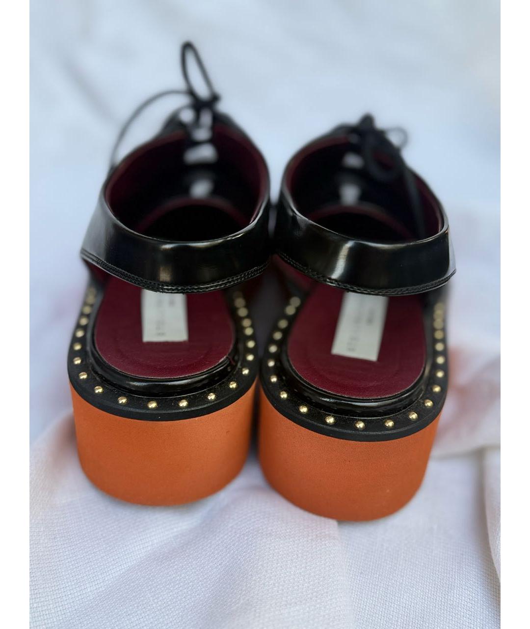 STELLA MCCARTNEY Черные кожаные лоферы, фото 4