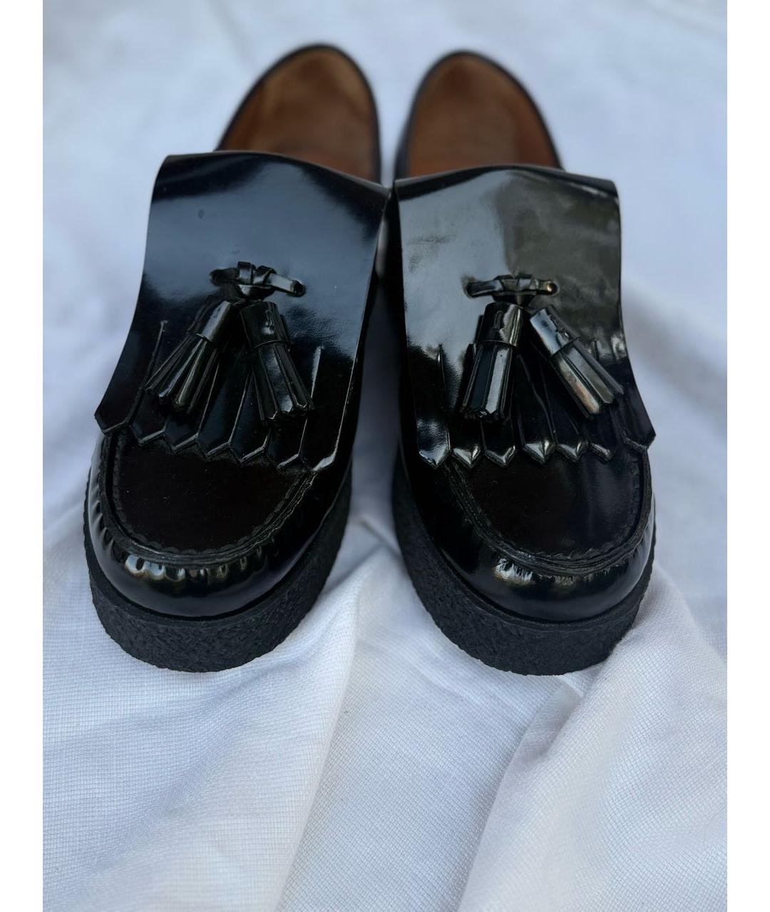 CELINE Черные кожаные лоферы, фото 2