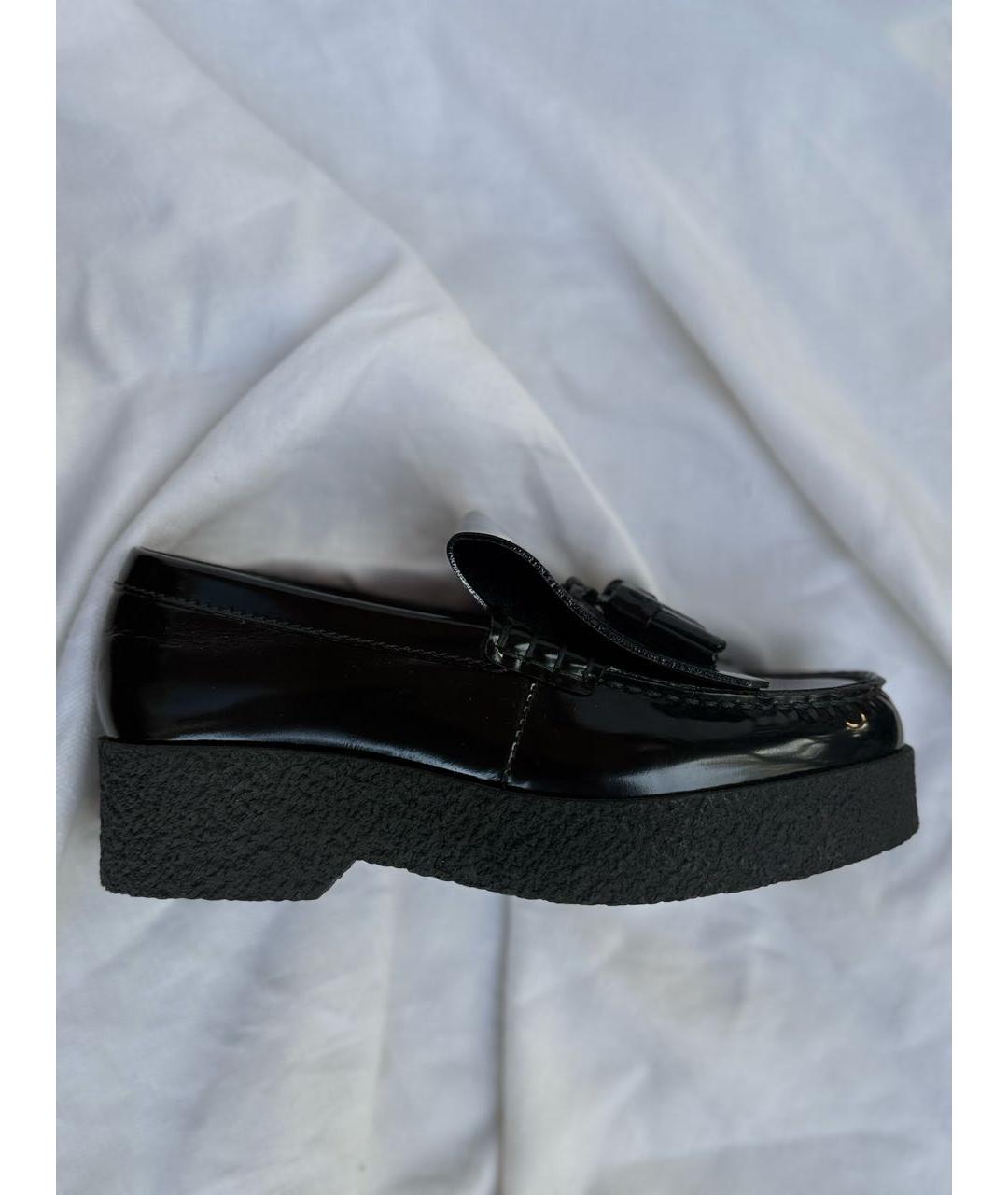 CELINE Черные кожаные лоферы, фото 5