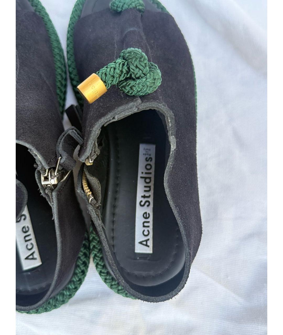 ACNE STUDIOS Мульти замшевые сандалии, фото 7