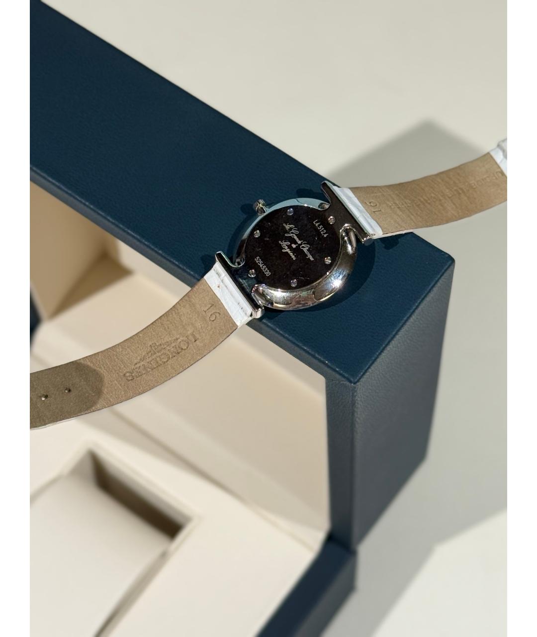 LONGINES Белые металлические часы, фото 3