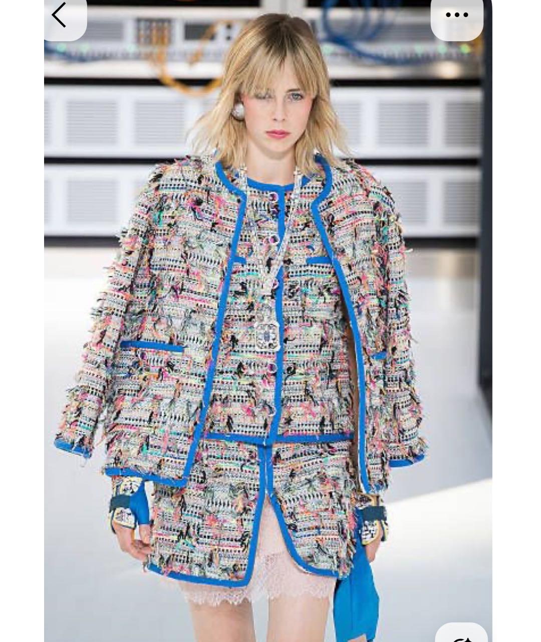 CHANEL Мульти шелковая юбка миди, фото 6