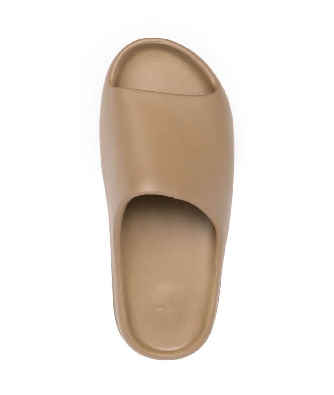 ADIDAS YEEZY Коричневые резиновые шлепанцы, фото 3