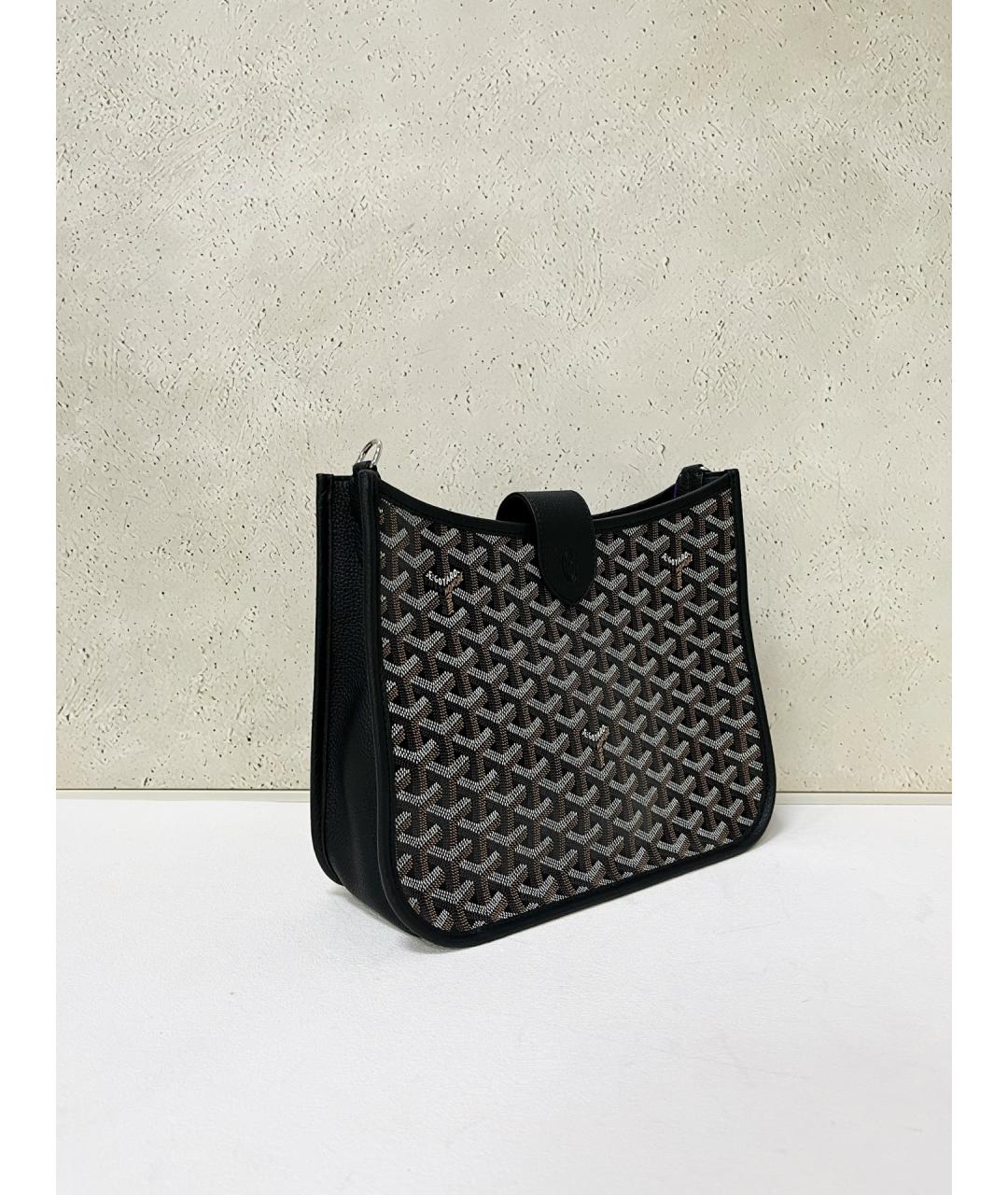 GOYARD Черная кожаная сумка через плечо, фото 2