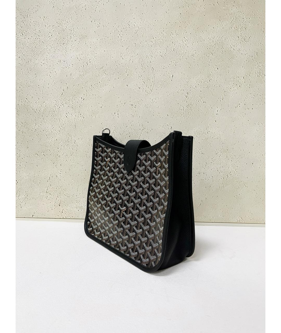 GOYARD Черная кожаная сумка через плечо, фото 3