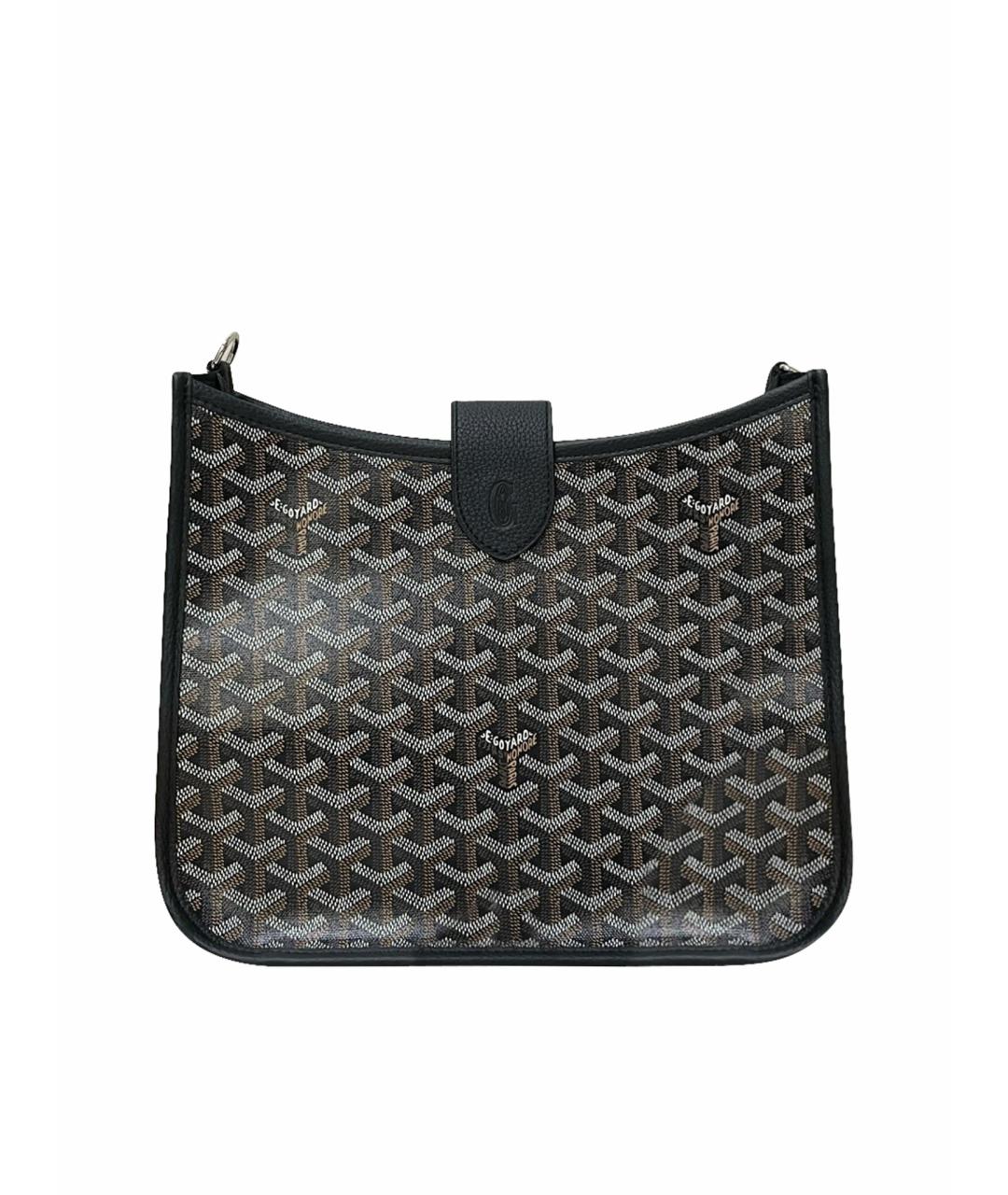 GOYARD Черная кожаная сумка через плечо, фото 1