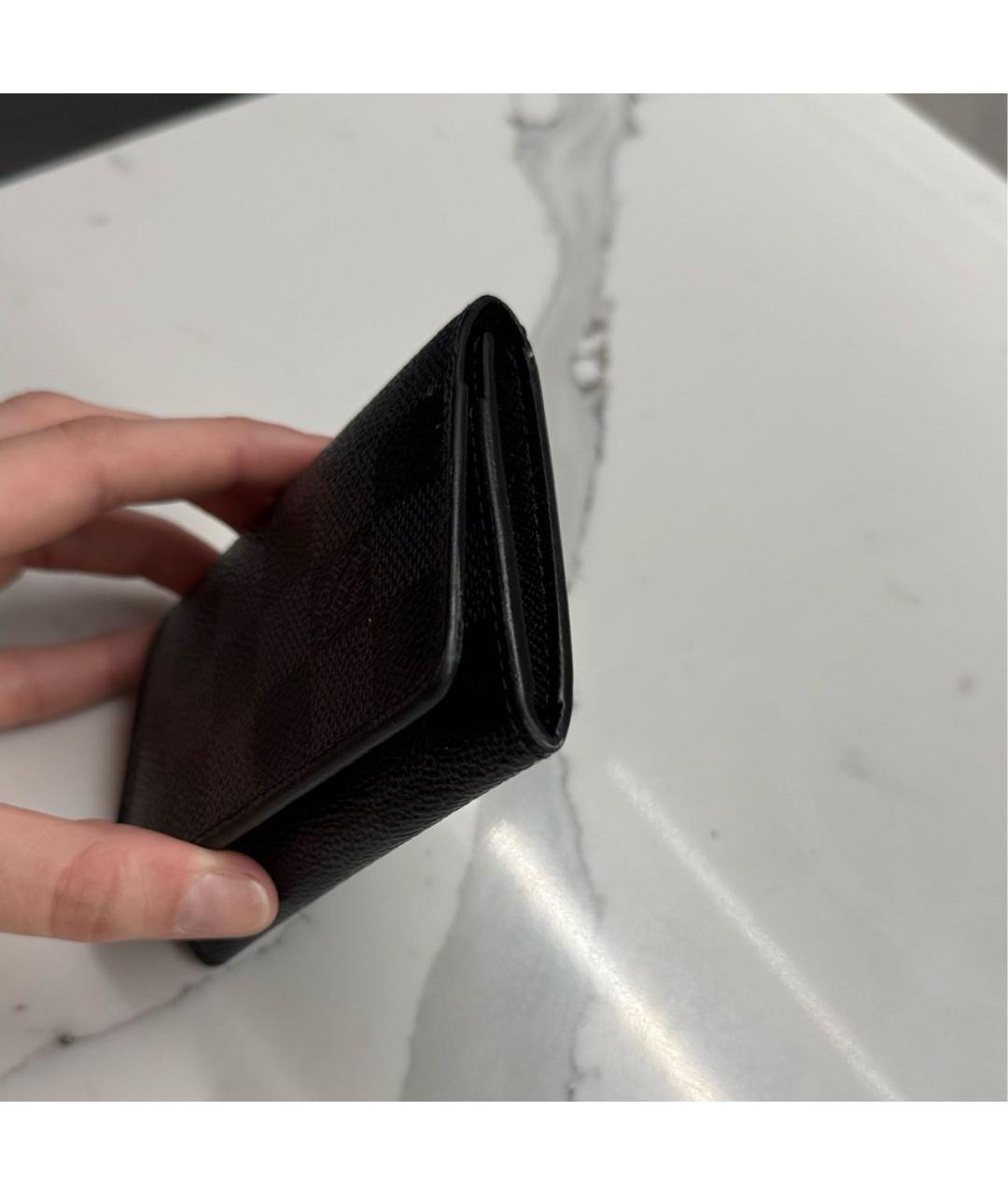 LOUIS VUITTON Синий кожаный кошелек, фото 3