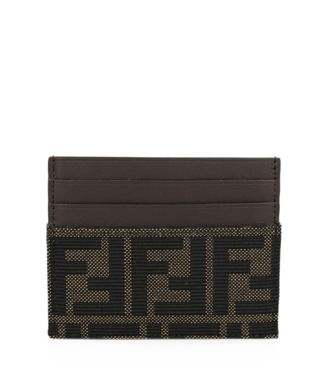 FENDI Коричневый кардхолдер, фото 1