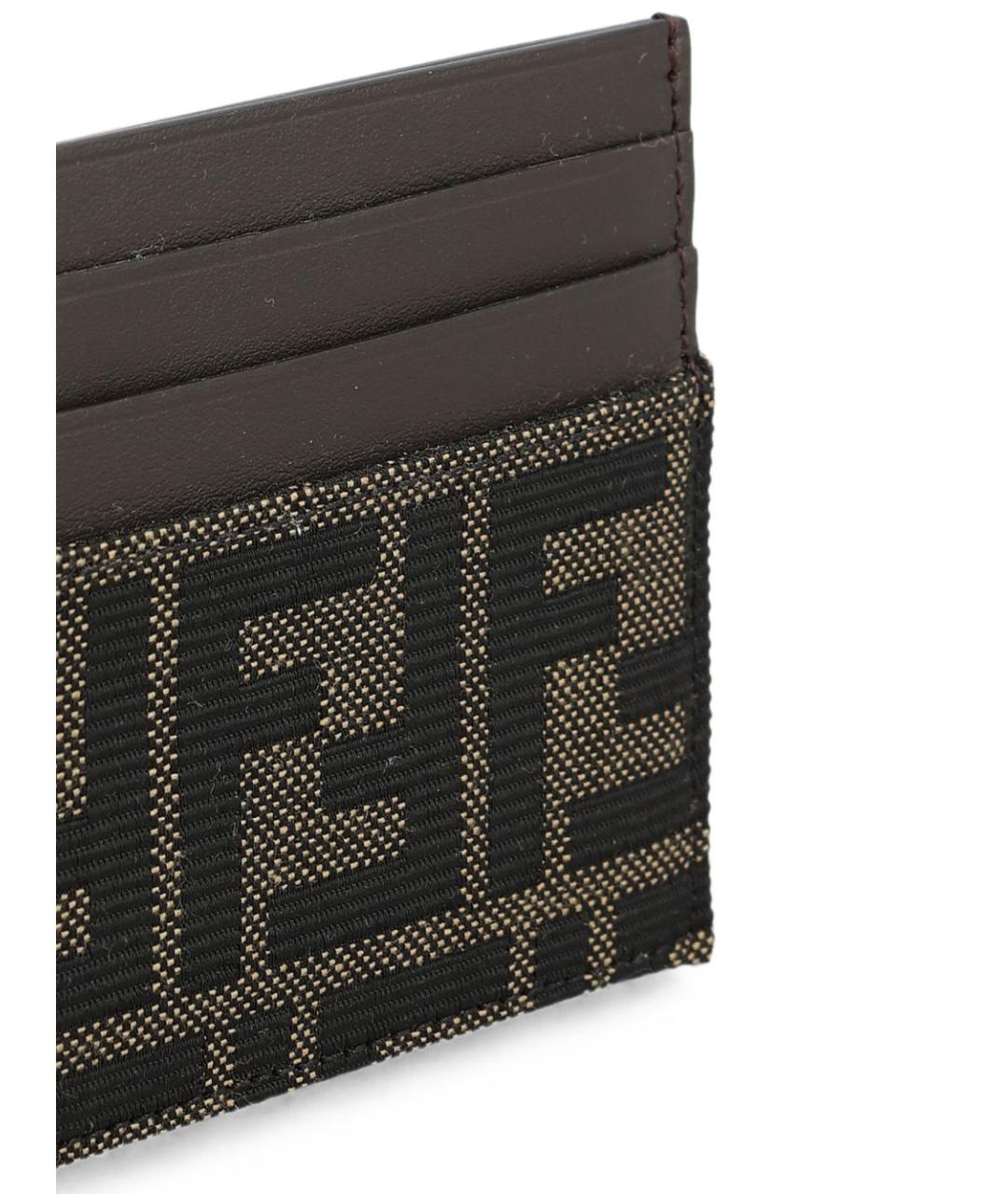 FENDI Коричневый кардхолдер, фото 4