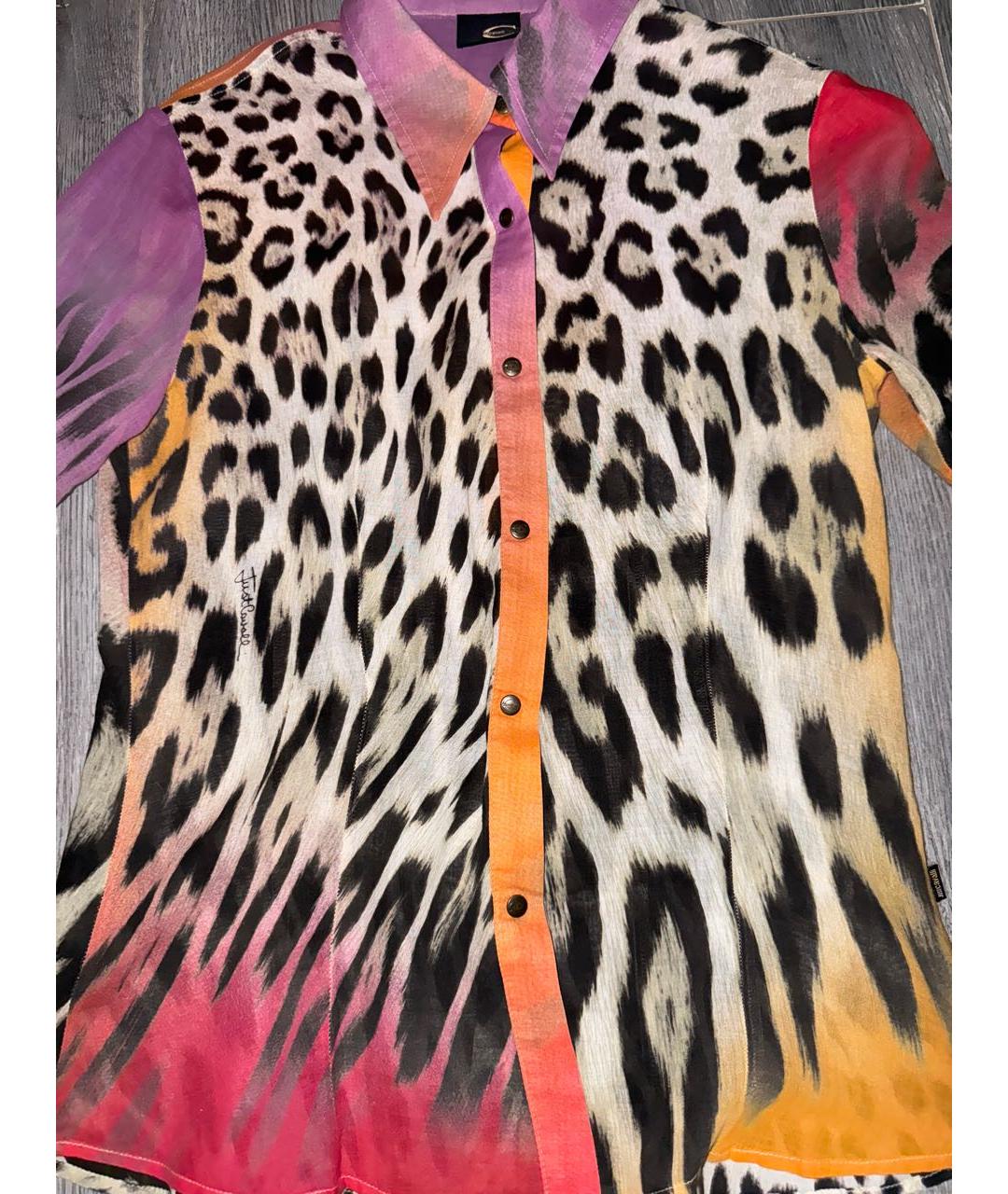 ROBERTO CAVALLI Мульти хлопковая блузы, фото 2