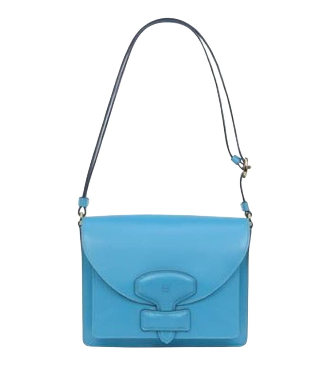 LOEWE Бирюзовая кожаная сумка через плечо, фото 1