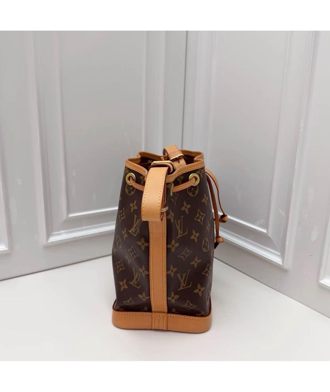 LOUIS VUITTON Коричневая кожаная сумка через плечо, фото 5