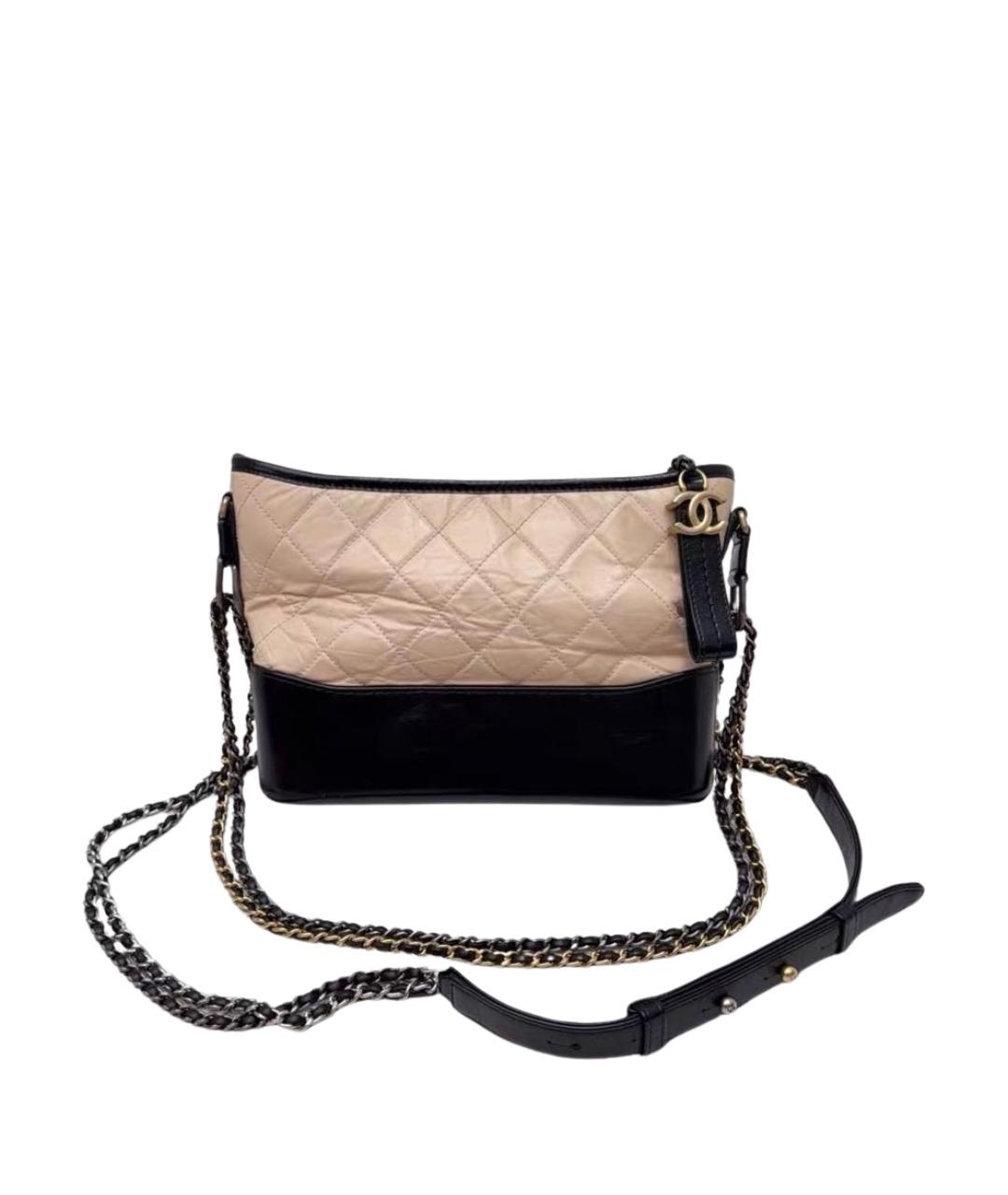 CHANEL Бежевая кожаная сумка через плечо, фото 1