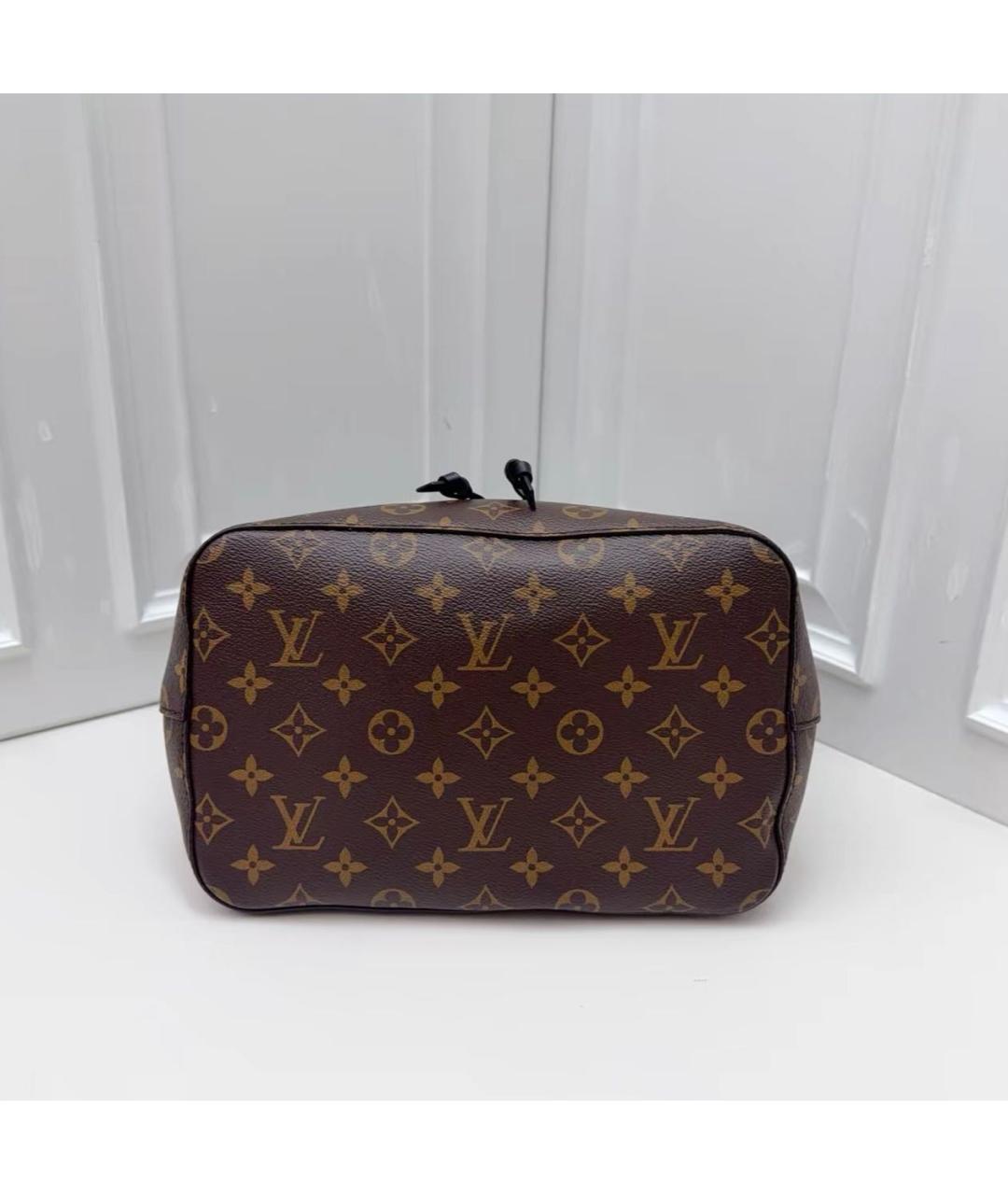 LOUIS VUITTON Черная кожаная сумка тоут, фото 6