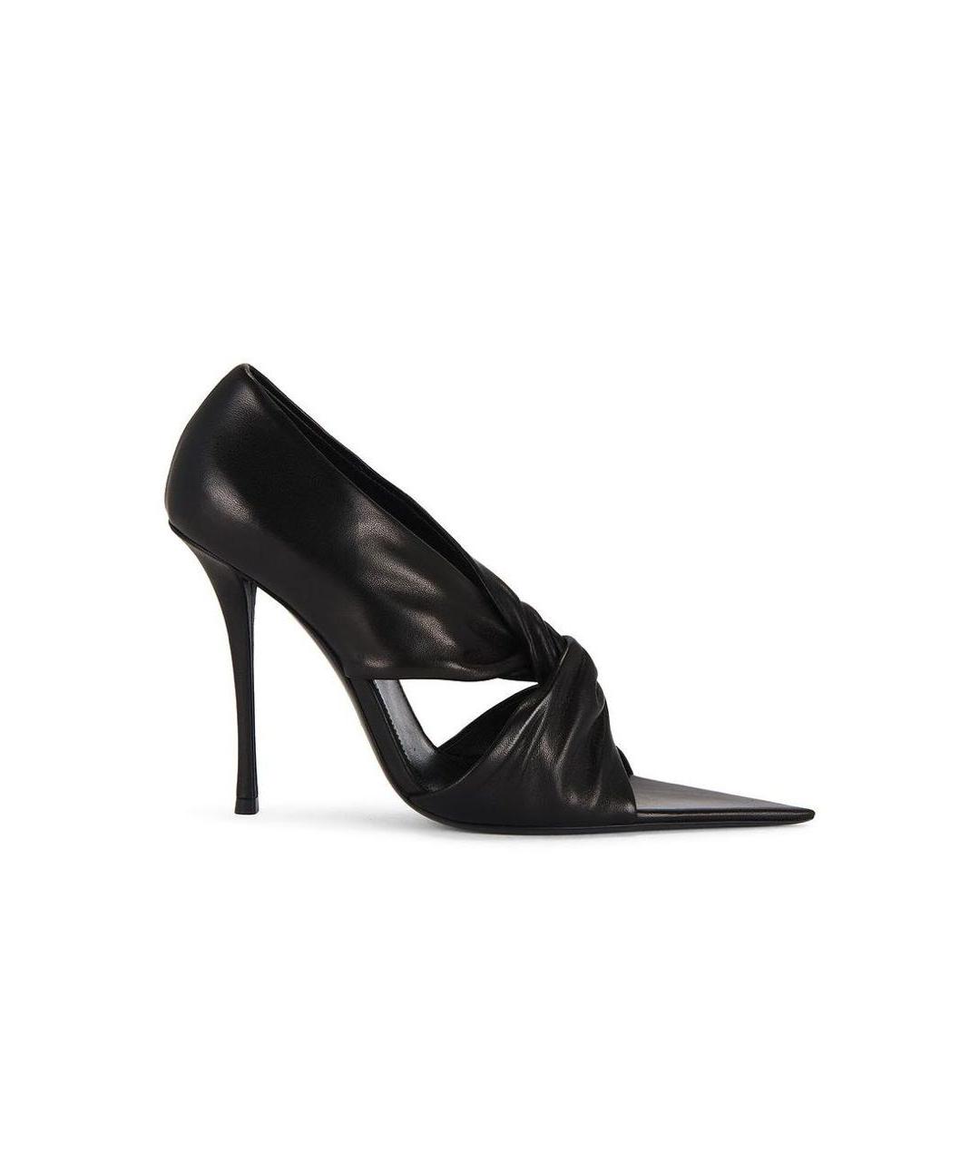 SAINT LAURENT Черные кожаные туфли, фото 9