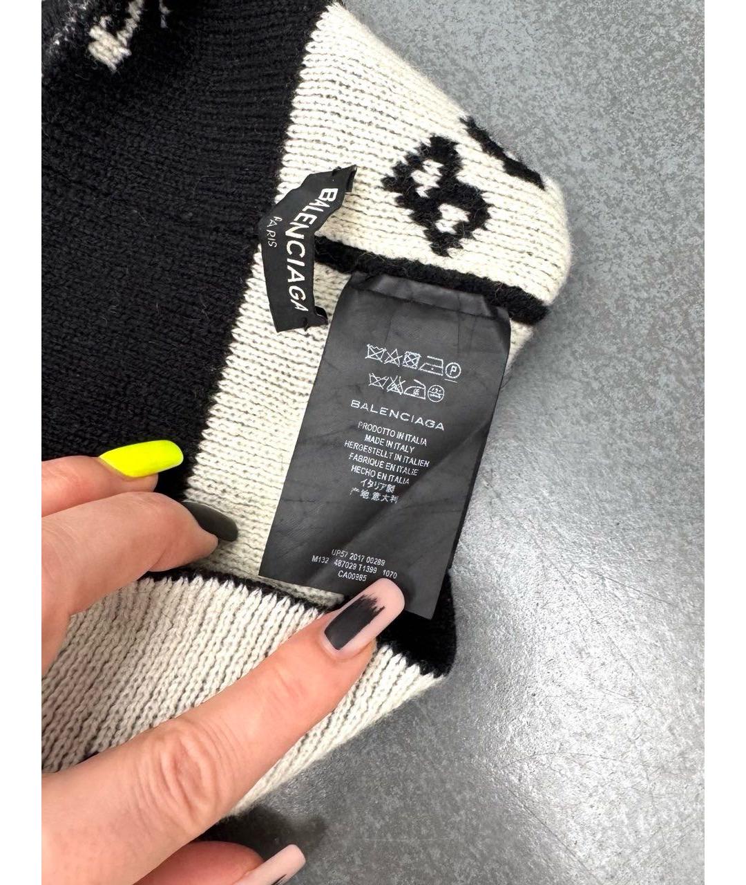 BALENCIAGA Черная шерстяная шапка, фото 6