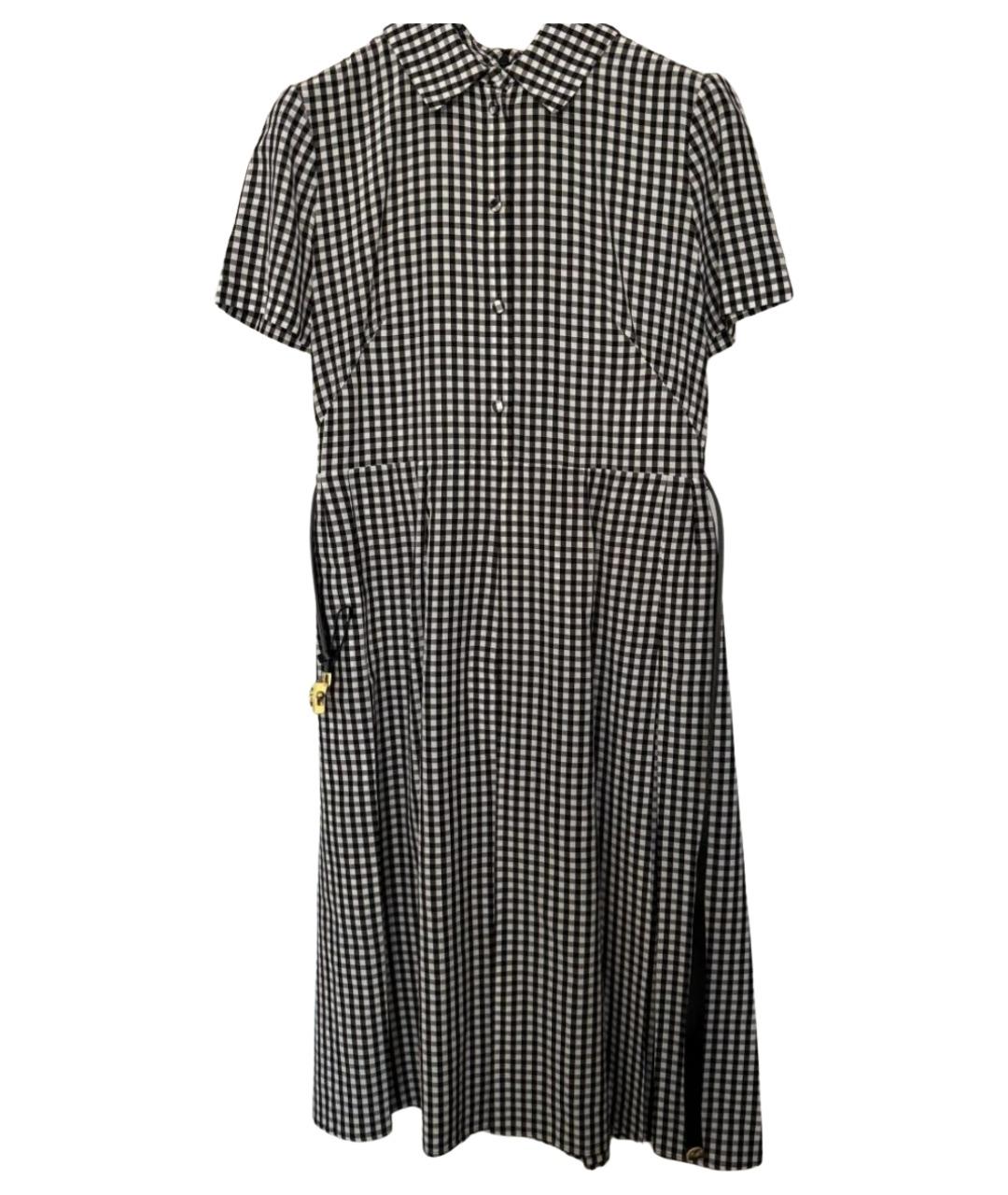 CHRISTIAN DIOR Черное шелковое повседневное платье, фото 1