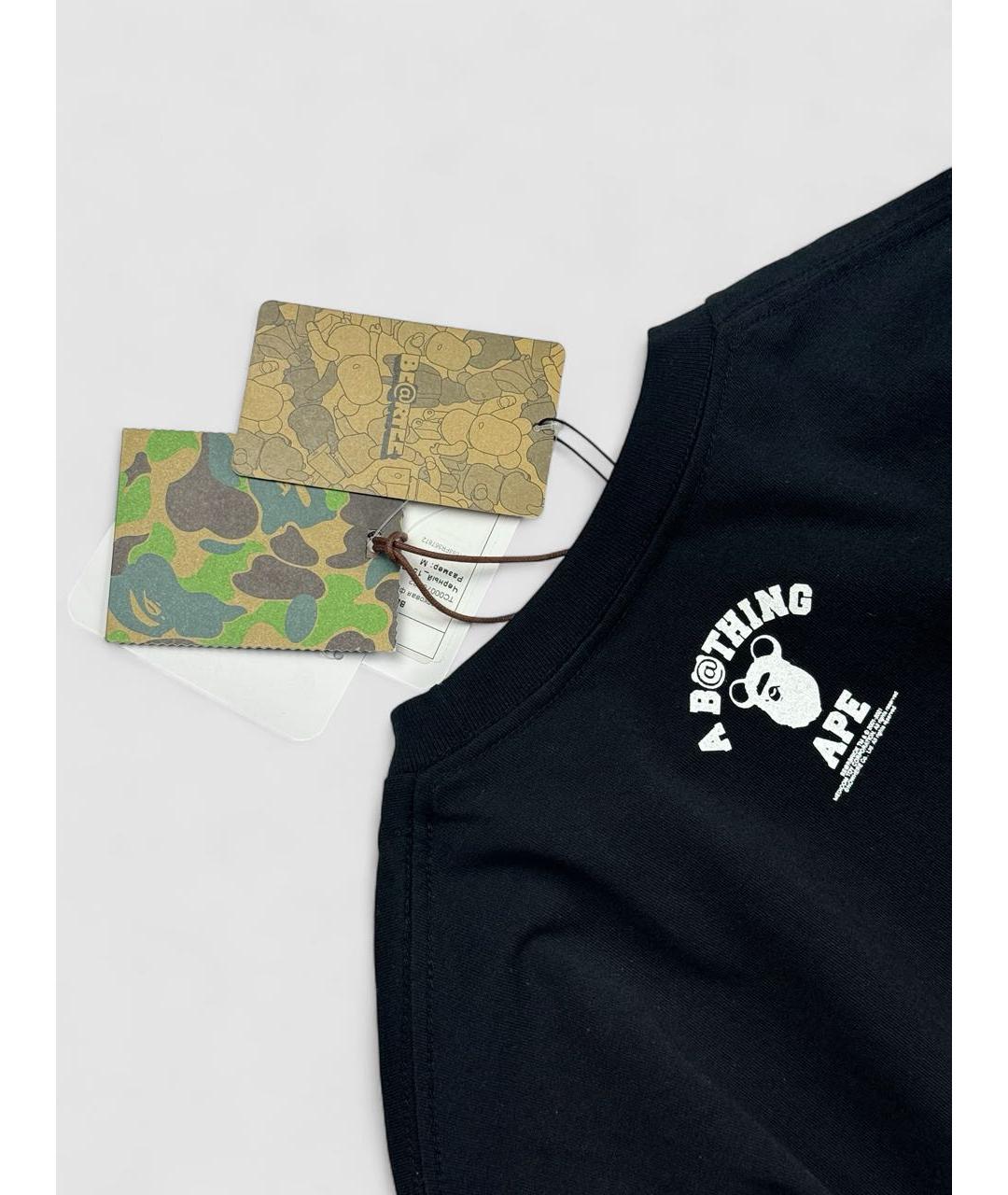 BAPE Черная хлопковая футболка, фото 3