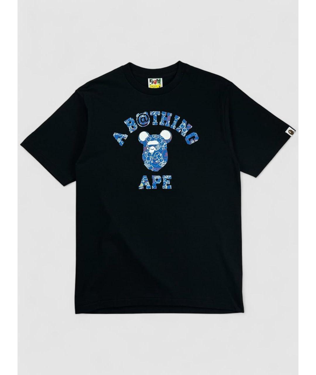 BAPE Черная хлопковая футболка, фото 6