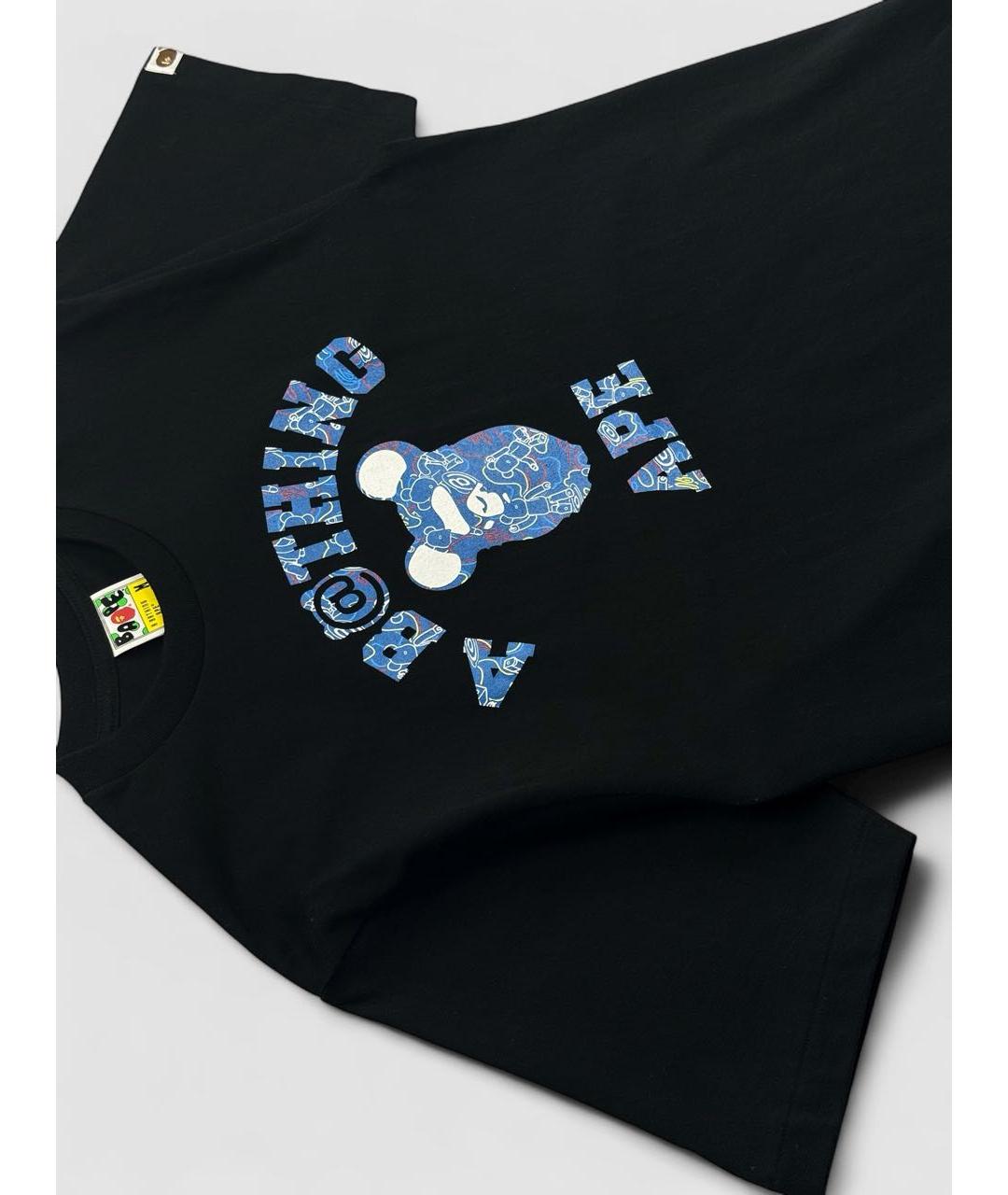 BAPE Черная хлопковая футболка, фото 4