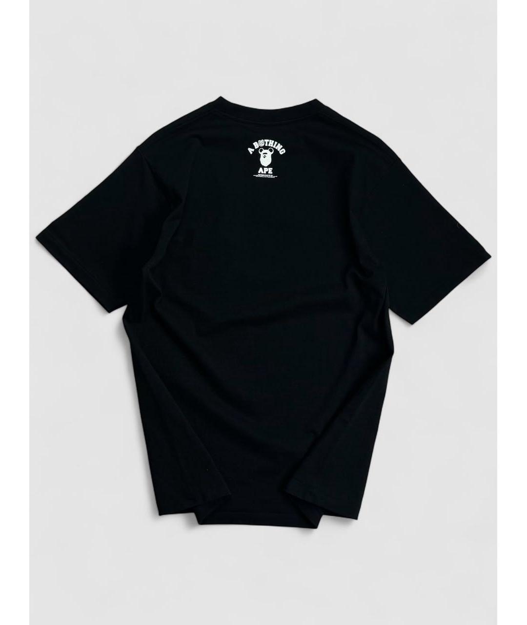 BAPE Черная хлопковая футболка, фото 2