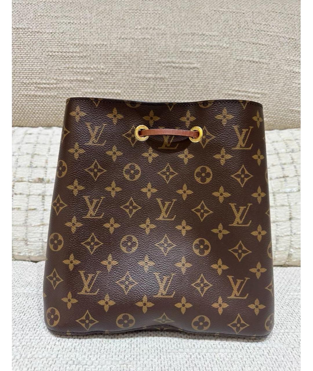 LOUIS VUITTON Коричневая сумка через плечо из канвы, фото 2