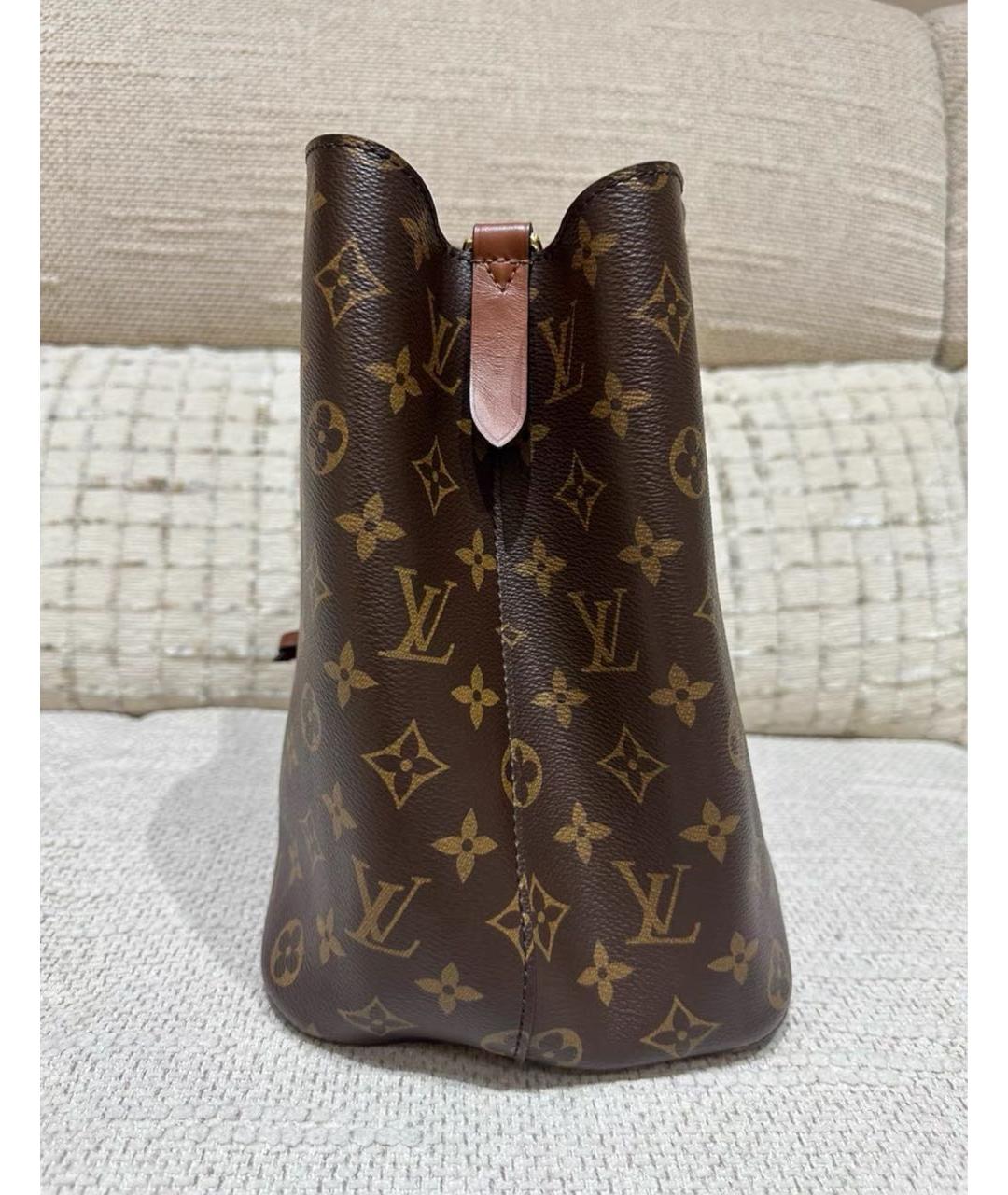 LOUIS VUITTON Коричневая сумка через плечо из канвы, фото 3