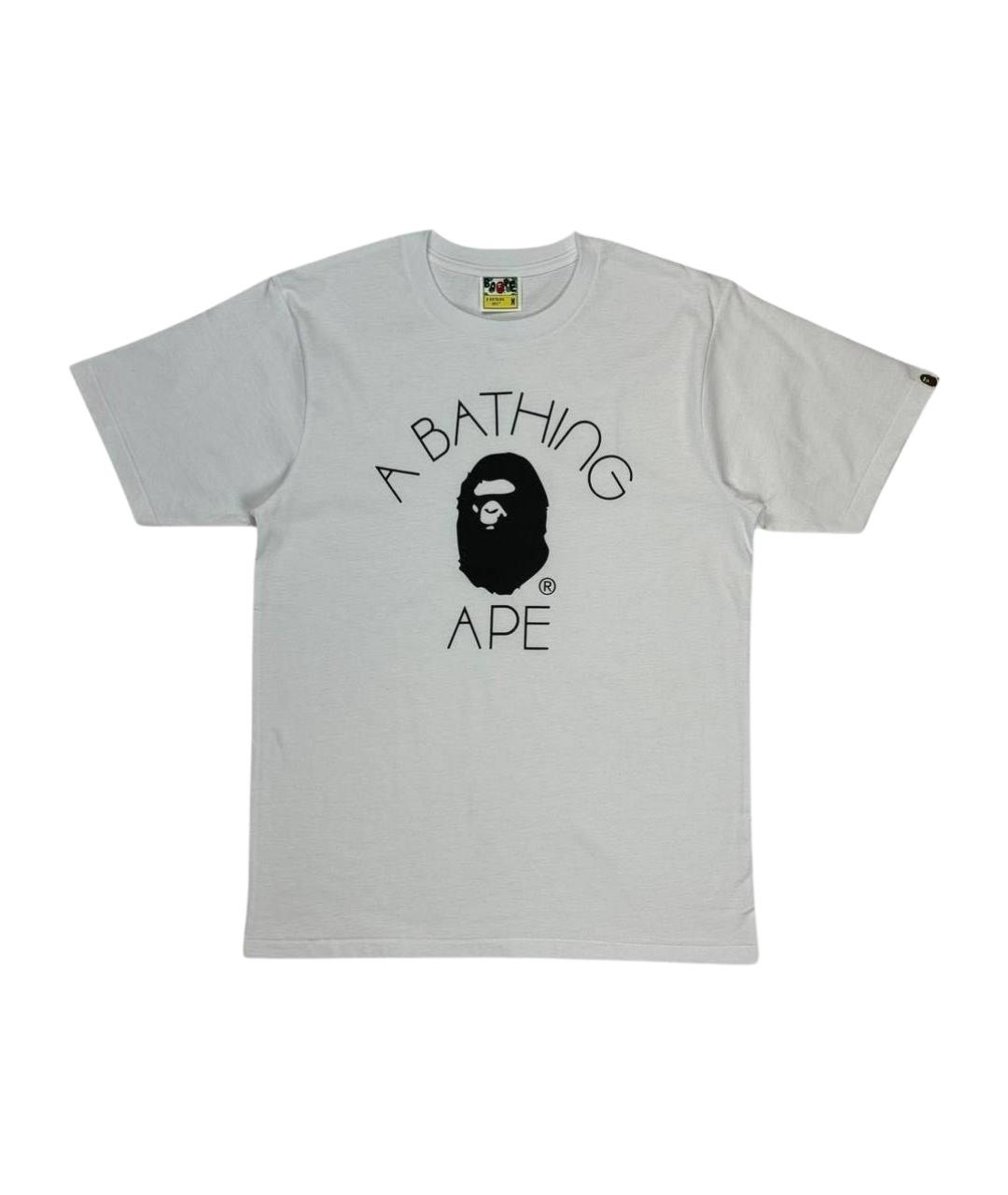 BAPE Белая хлопковая футболка, фото 1