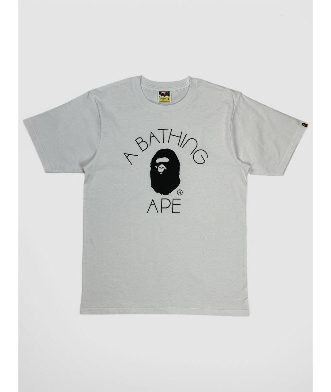 BAPE Белая хлопковая футболка, фото 6