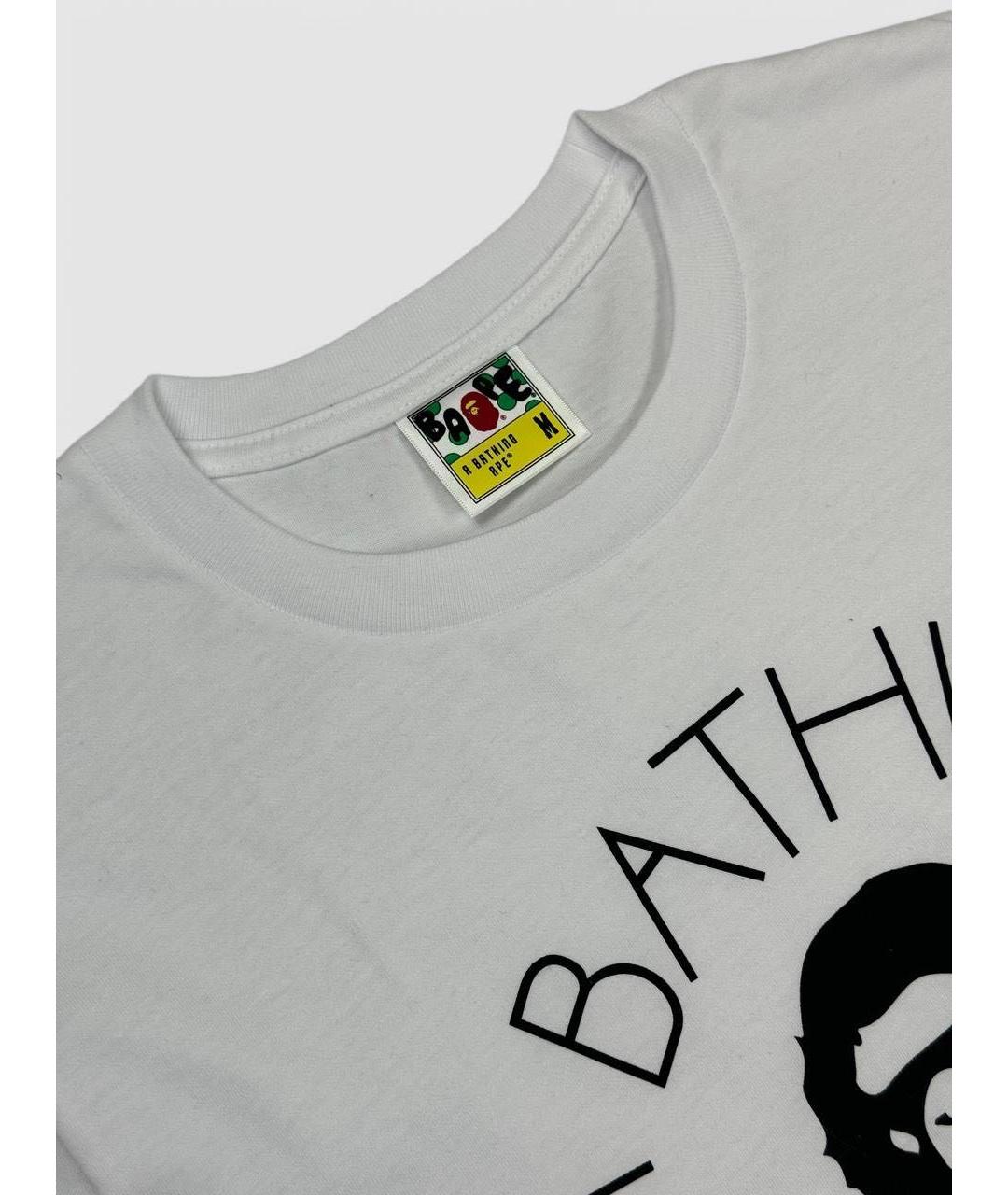 BAPE Белая хлопковая футболка, фото 5