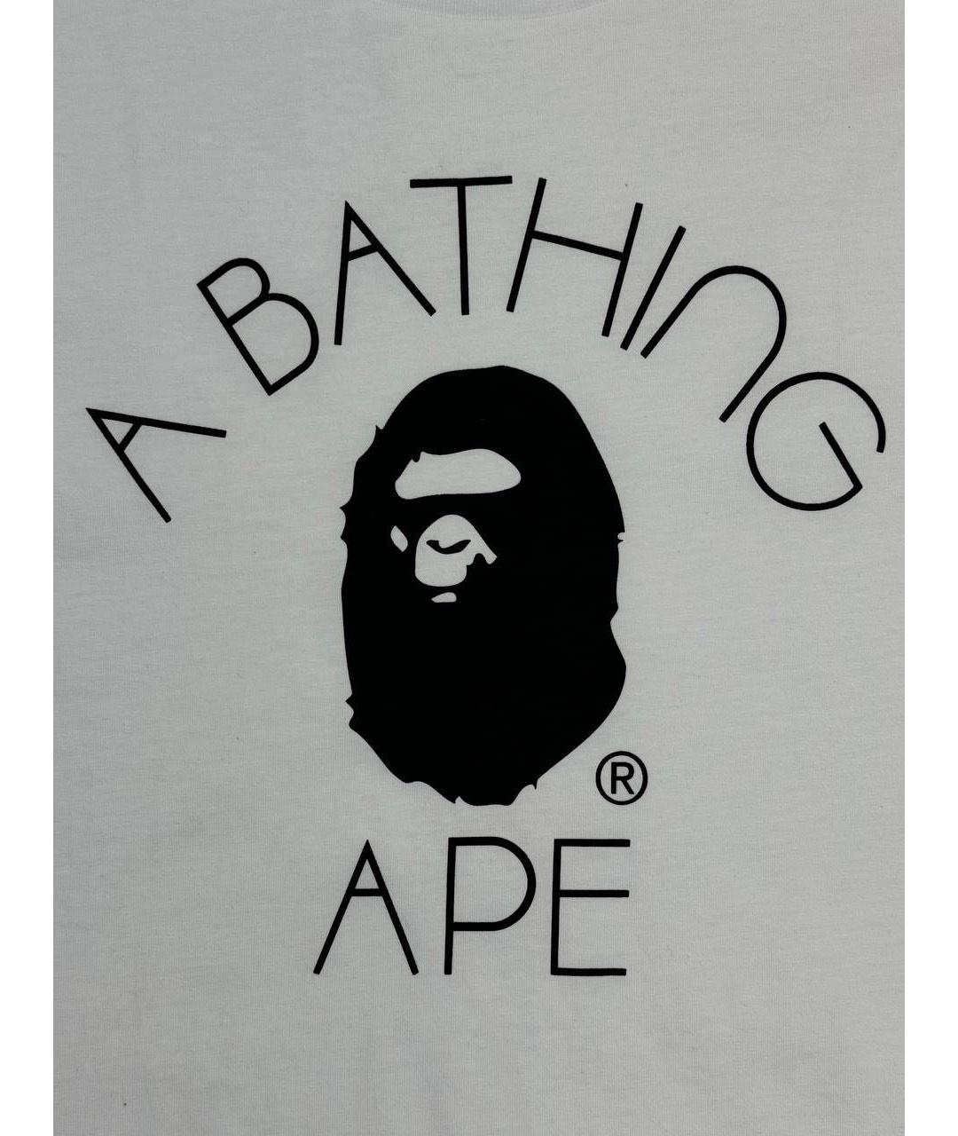 BAPE Белая хлопковая футболка, фото 4