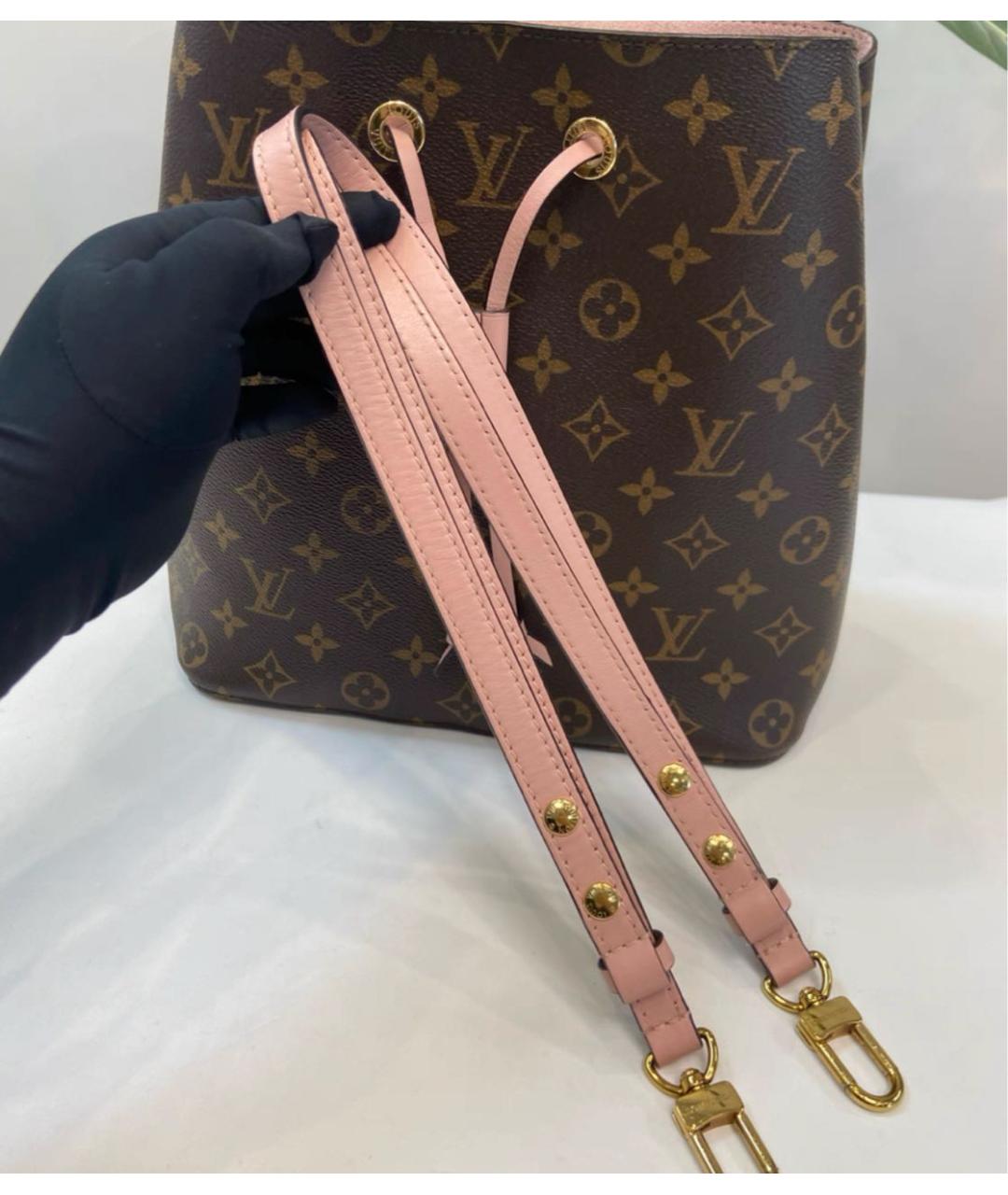 LOUIS VUITTON Коричневая сумка через плечо из канвы, фото 5