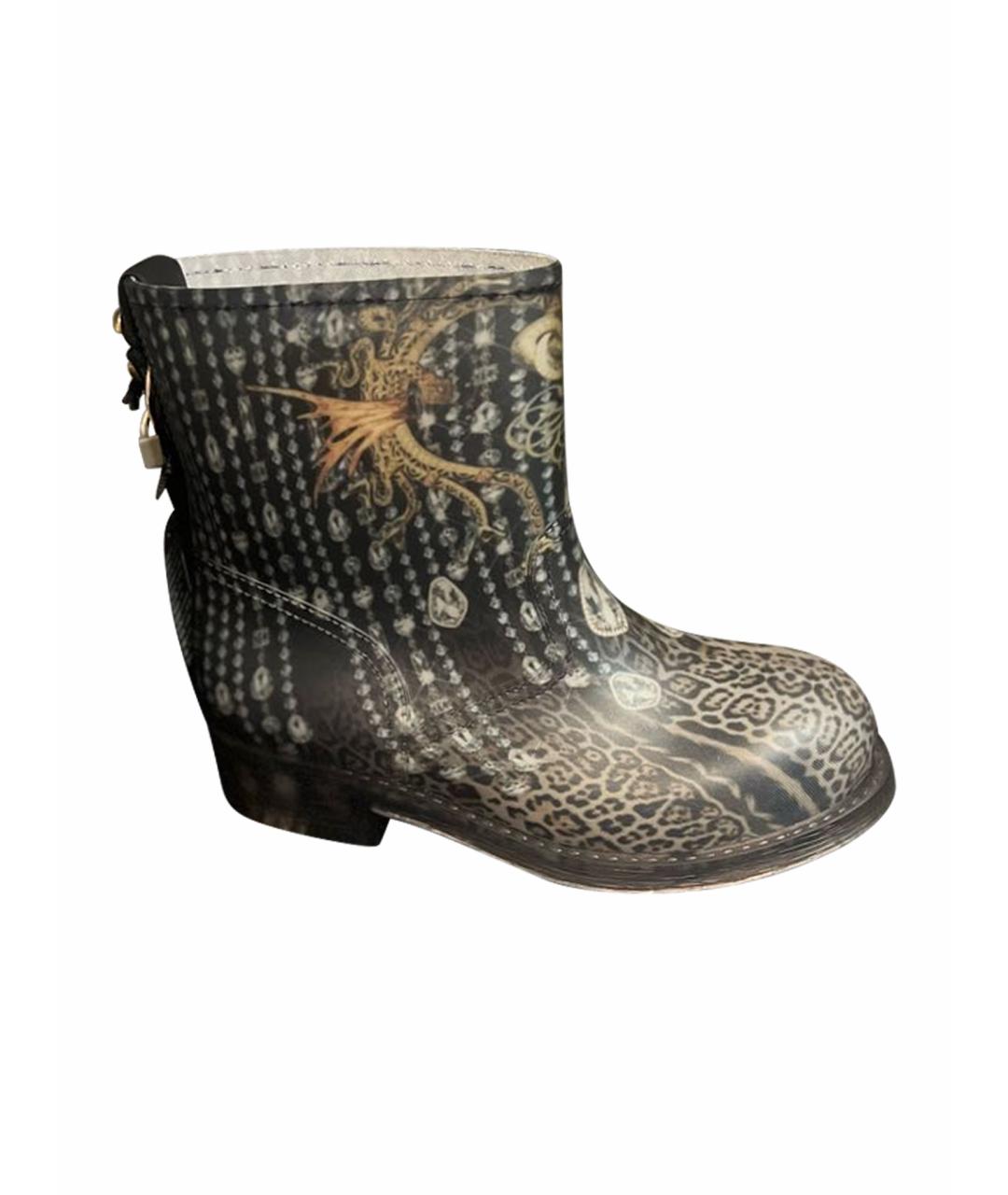JUST CAVALLI Мульти резиновые полусапоги, фото 8