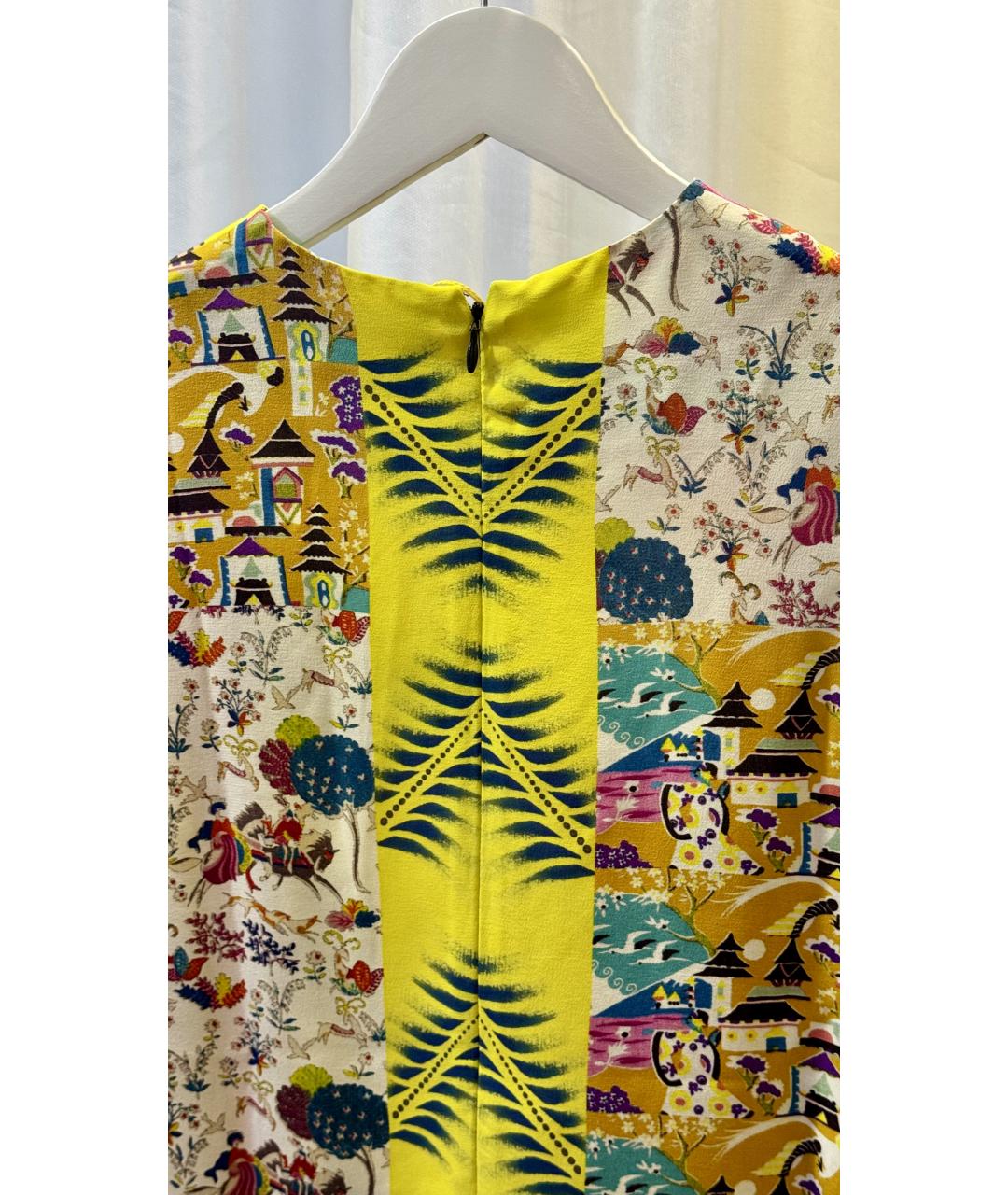 ETRO Мульти шелковое повседневное платье, фото 6