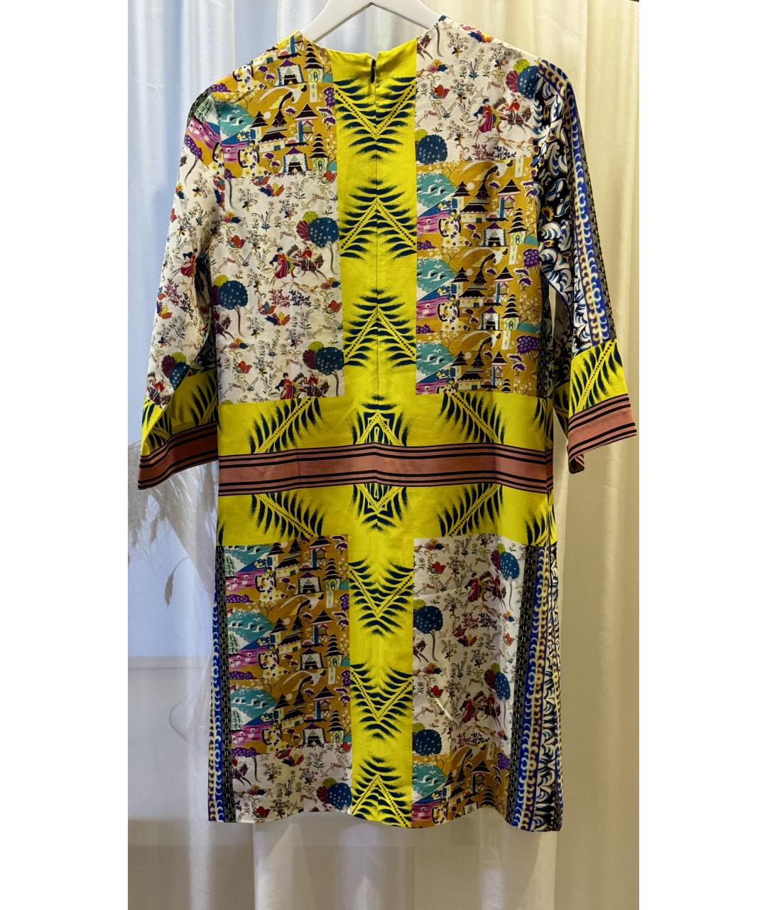 ETRO Мульти шелковое повседневное платье, фото 8