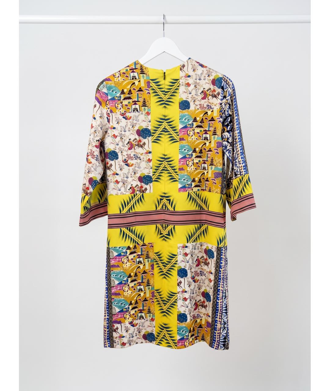 ETRO Мульти шелковое повседневное платье, фото 4