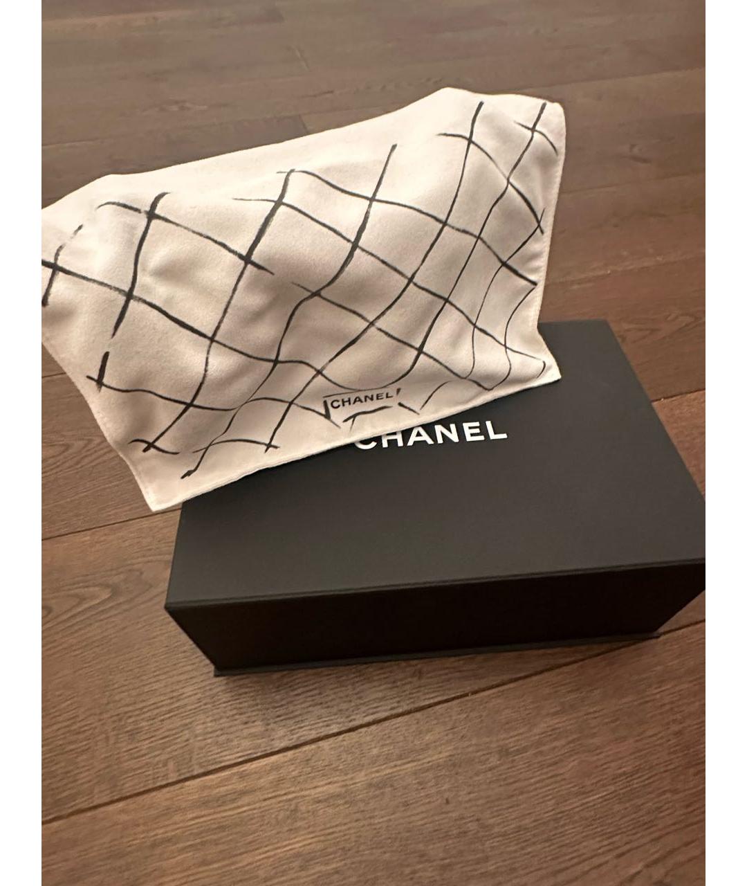 CHANEL Бирюзовая кожаная сумка через плечо, фото 2