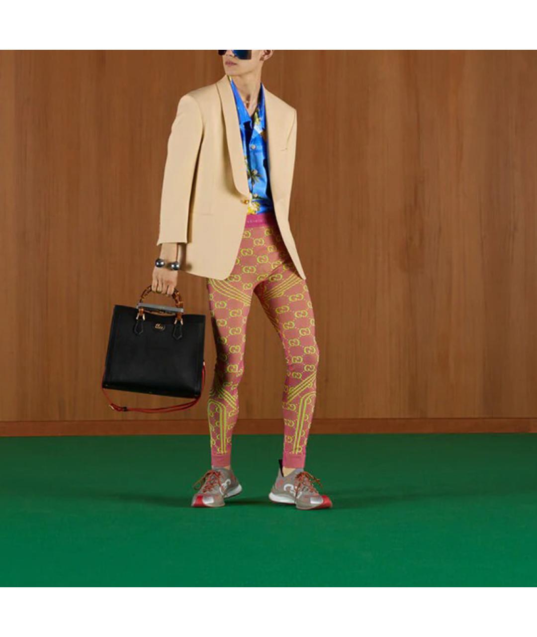 GUCCI Синяя хлопковая кэжуал рубашка, фото 3