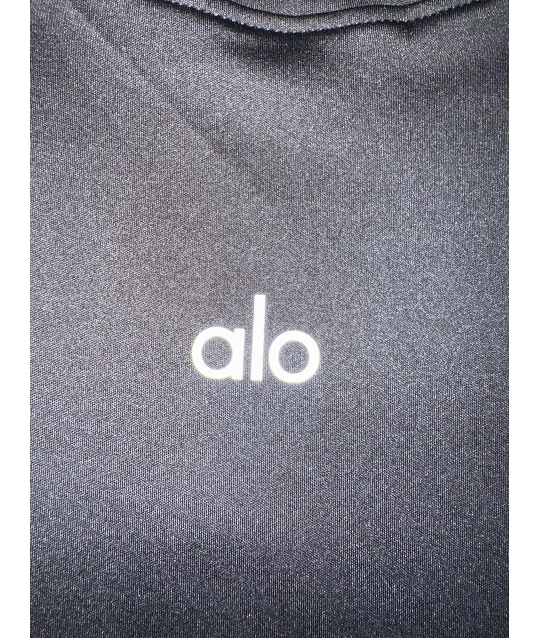 ALO YOGA Черная футболка, фото 6